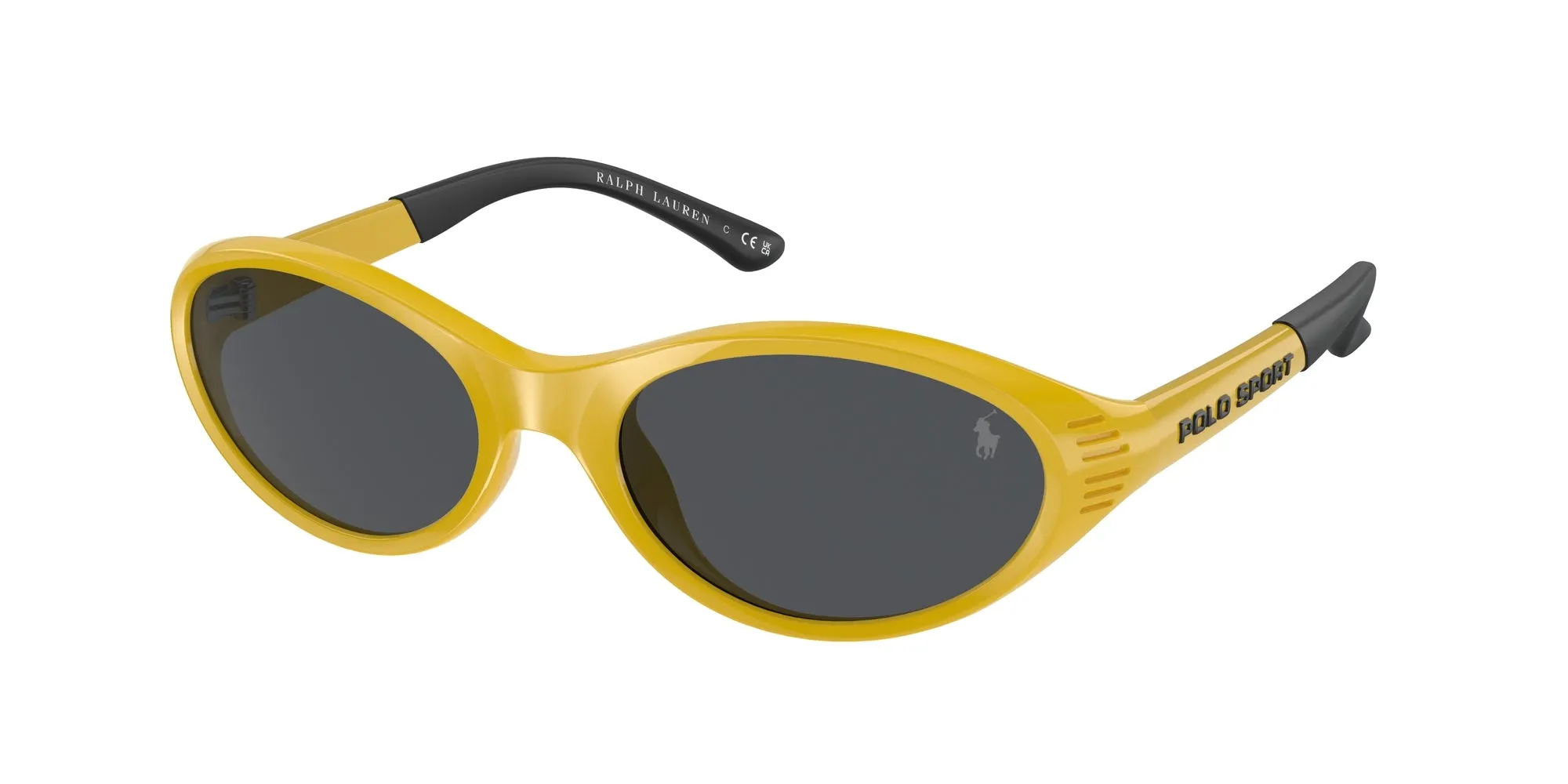 Polo Ralph Lauren PH4197U 596187 Occhiali da sole Iniettato Giallo Grigio Rotonda Normale - immagine 1