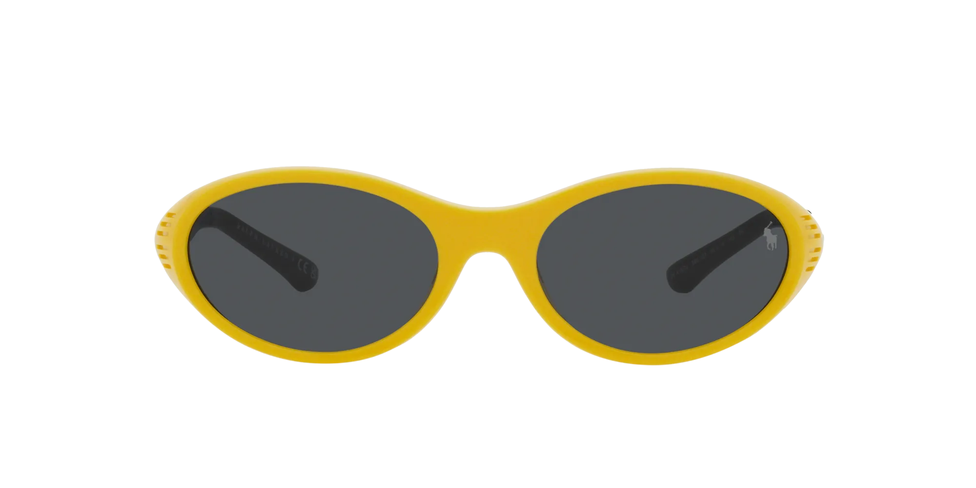 Polo Ralph Lauren PH4197U 596187 Occhiali da sole Iniettato Giallo Grigio Rotonda Normale - immagine 2