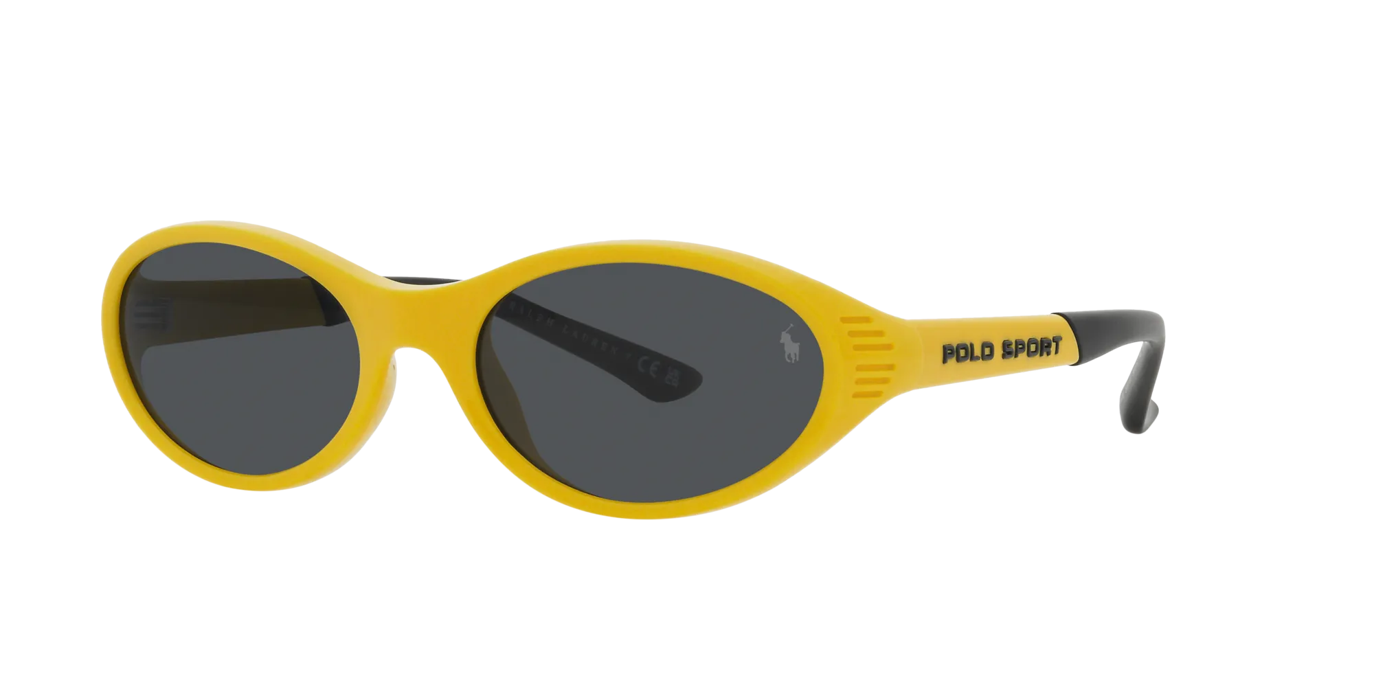 Polo Ralph Lauren PH4197U 596187 Occhiali da sole Iniettato Giallo Grigio Rotonda Normale - immagine 3