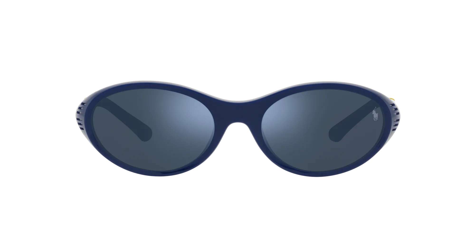 Polo Ralph Lauren PH4197U 588655 Occhiali da sole Iniettato Blu Blu Rotonda Specchiate - immagine 2