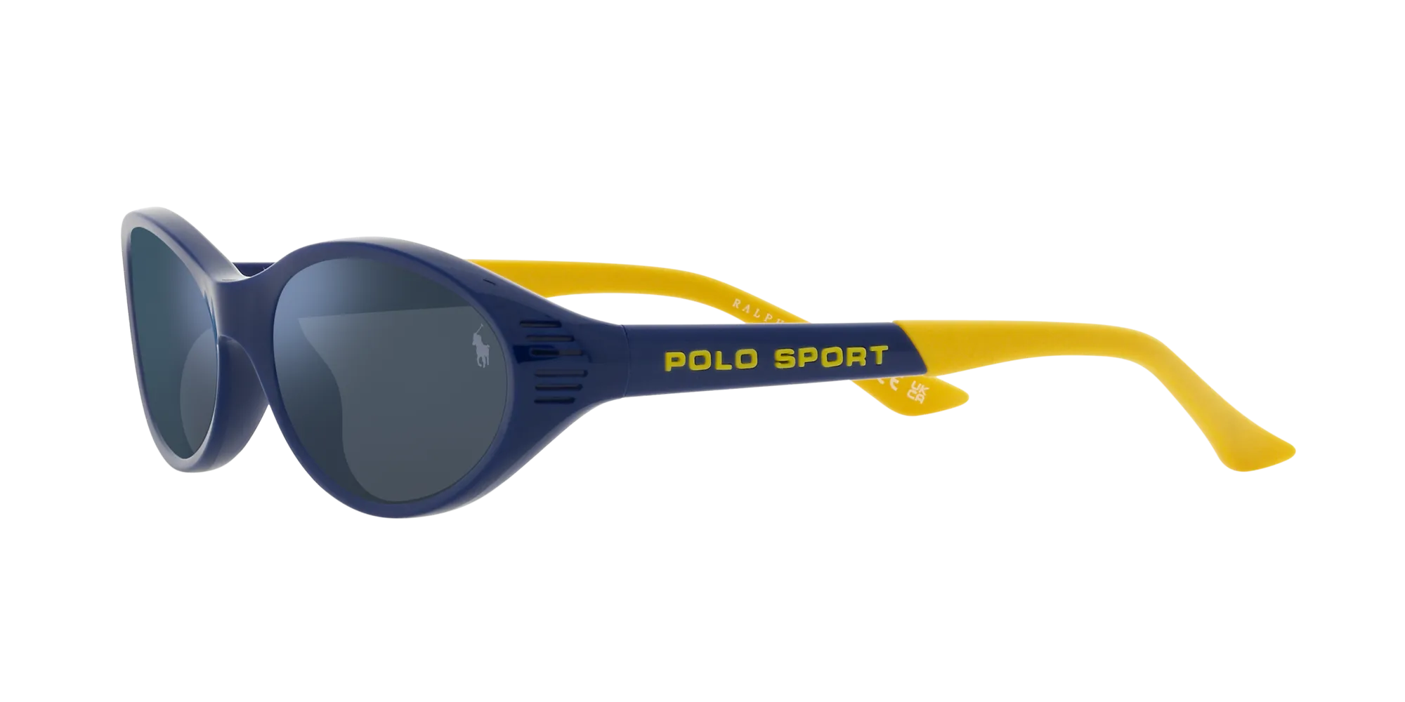 Polo Ralph Lauren PH4197U 588655 Occhiali da sole Iniettato Blu Blu Rotonda Specchiate - immagine 4