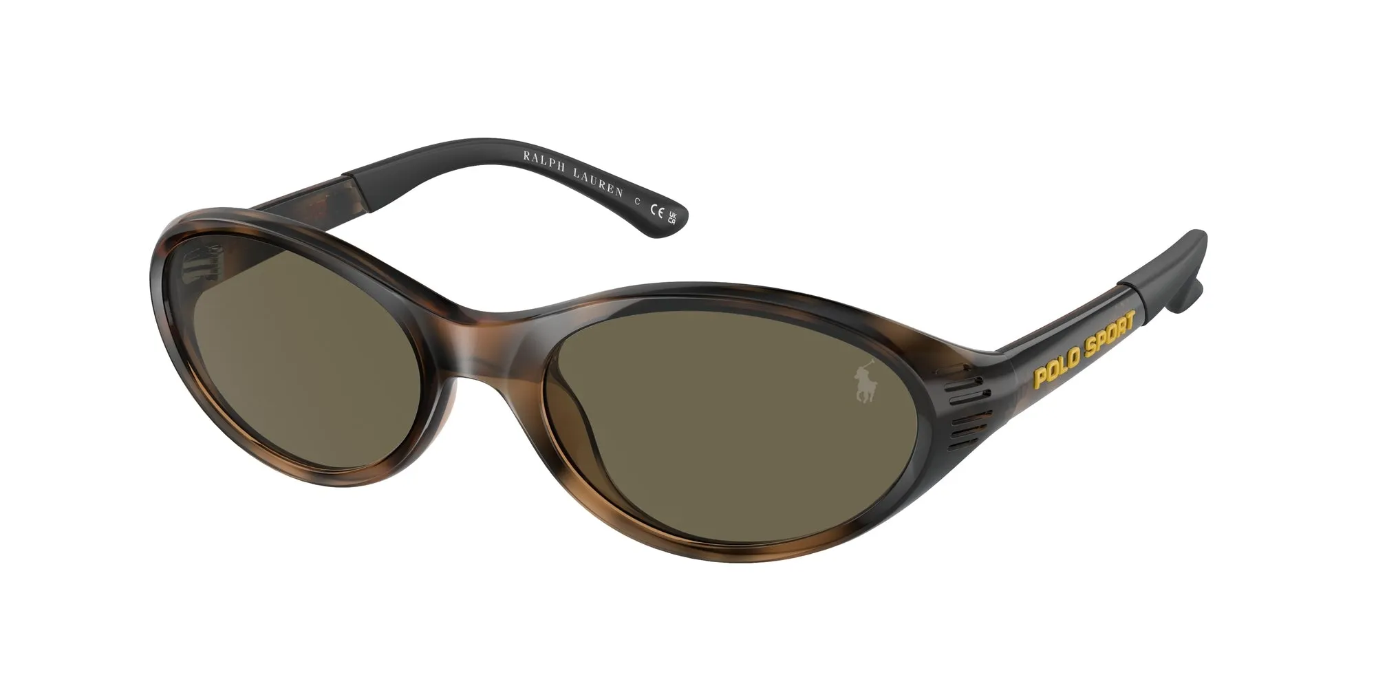 Polo Ralph Lauren PH4197U 5003/3 Occhiali da sole Iniettato Tartaruga Marrone Rotonda Normale - immagine 1