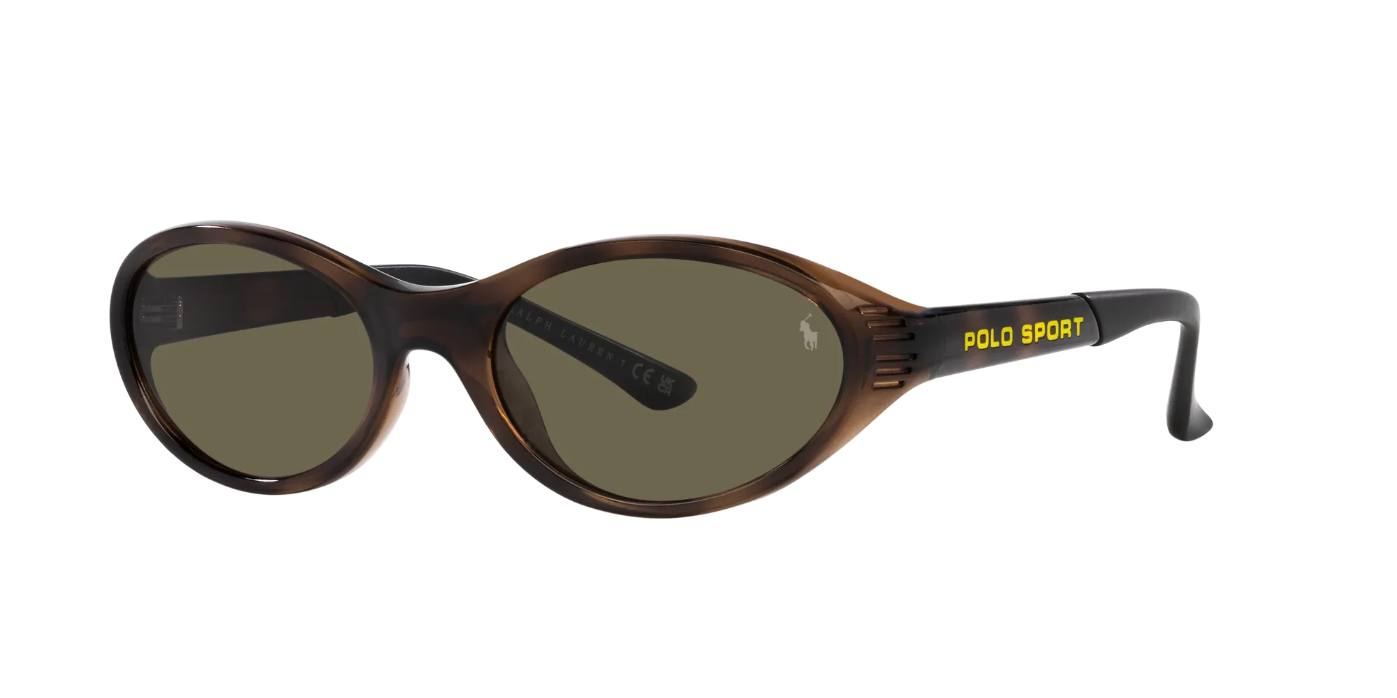 Polo Ralph Lauren PH4197U 5003/3 Occhiali da sole Iniettato Tartaruga Marrone Rotonda Normale - immagine 3