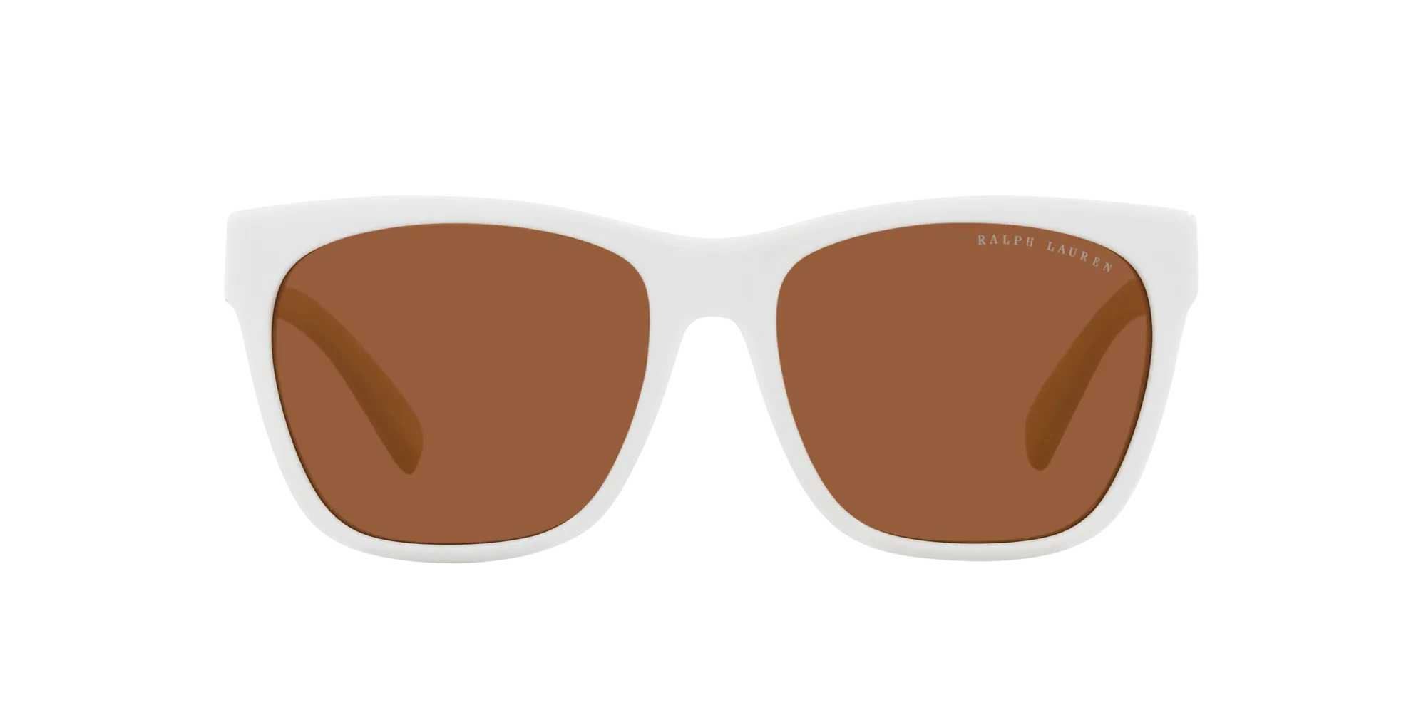 Ralph Lauren RL8212 THE RICKY II 605573 Occhiali da sole Acetato Bianco Marrone Squadrata Normale - immagine 2
