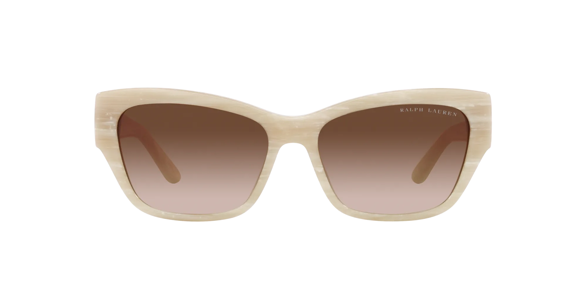 Ralph Lauren RL8206U THE AUDREY 608413 Occhiali da sole Acetato Beige Marrone Farfalla Normale Sfumato - immagine 2