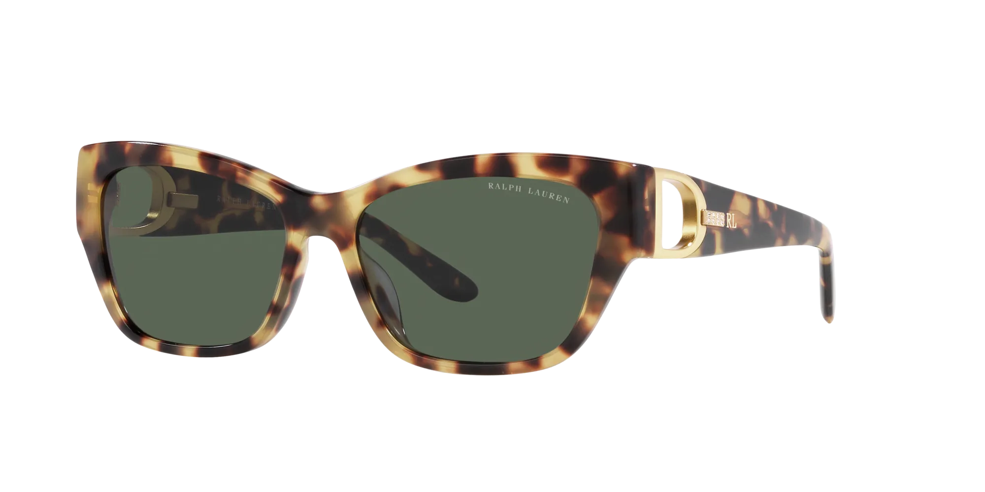 Ralph Lauren RL8206U THE AUDREY 500471 Occhiali da sole Acetato Tartaruga Verde Farfalla Normale - immagine 3