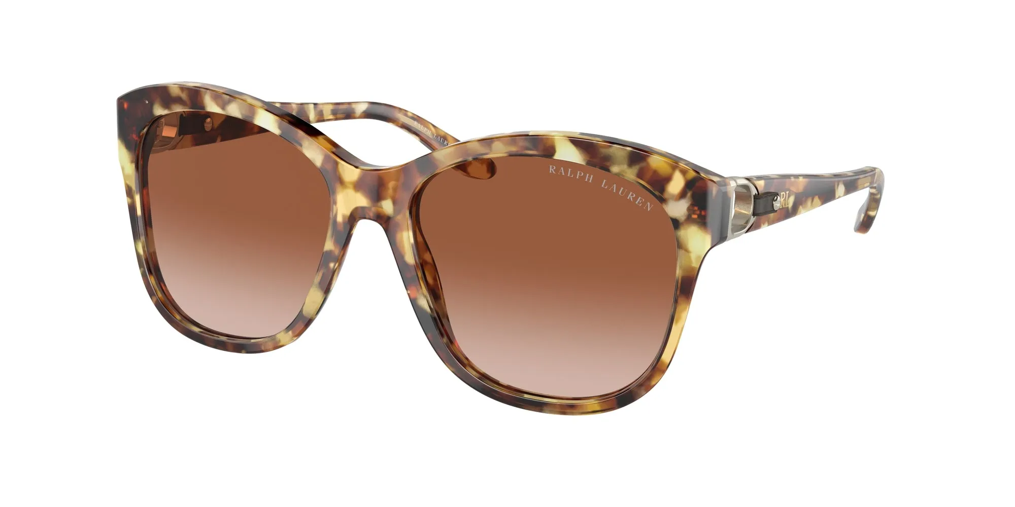 Ralph Lauren RL8190Q 605613 Occhiali da sole Acetato Tartaruga Marrone Rotonda Normale Sfumato - immagine 1