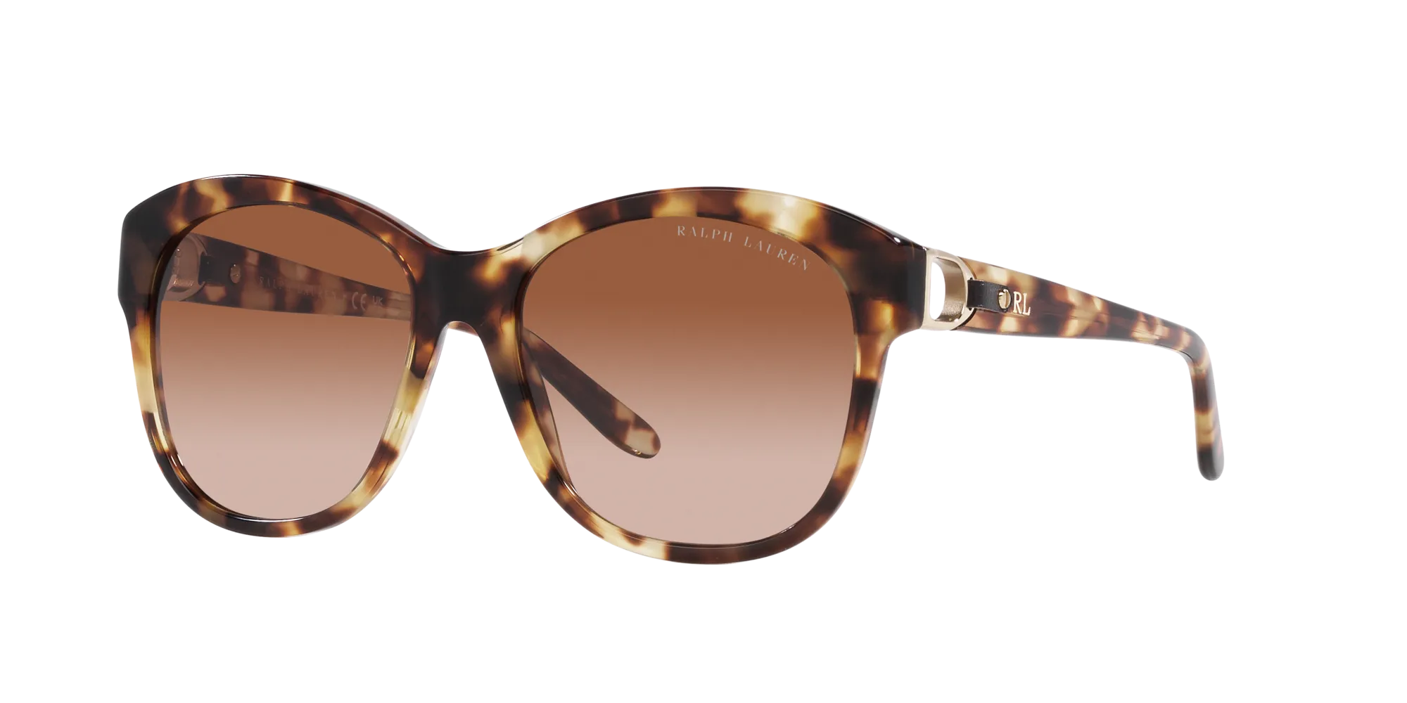 Ralph Lauren RL8190Q 605613 Occhiali da sole Acetato Tartaruga Marrone Rotonda Normale Sfumato - immagine 3