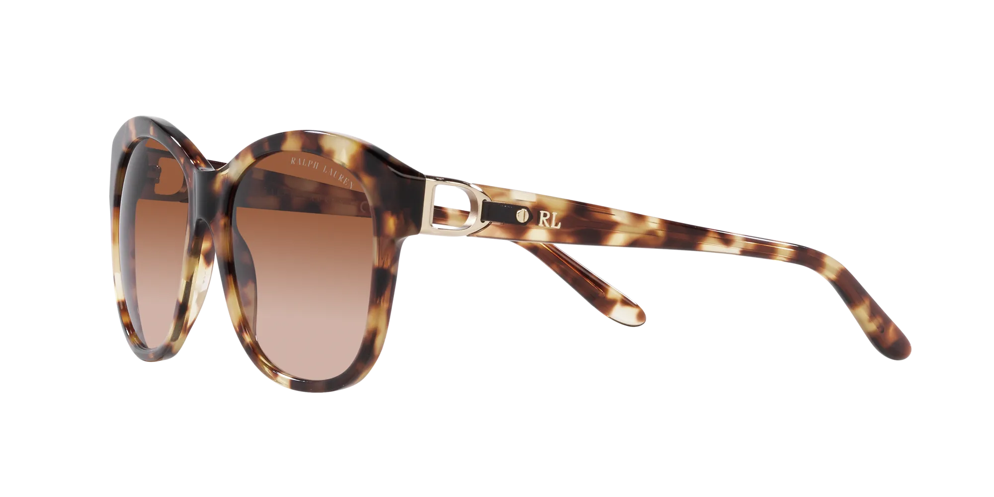 Ralph Lauren RL8190Q 605613 Occhiali da sole Acetato Tartaruga Marrone Rotonda Normale Sfumato - immagine 4