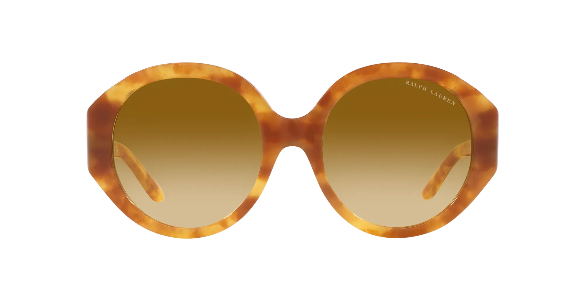 Ralph Lauren RL8188Q 60832L Occhiali da sole Acetato Tartaruga Giallo Rotonda Normale Sfumato - immagine 2