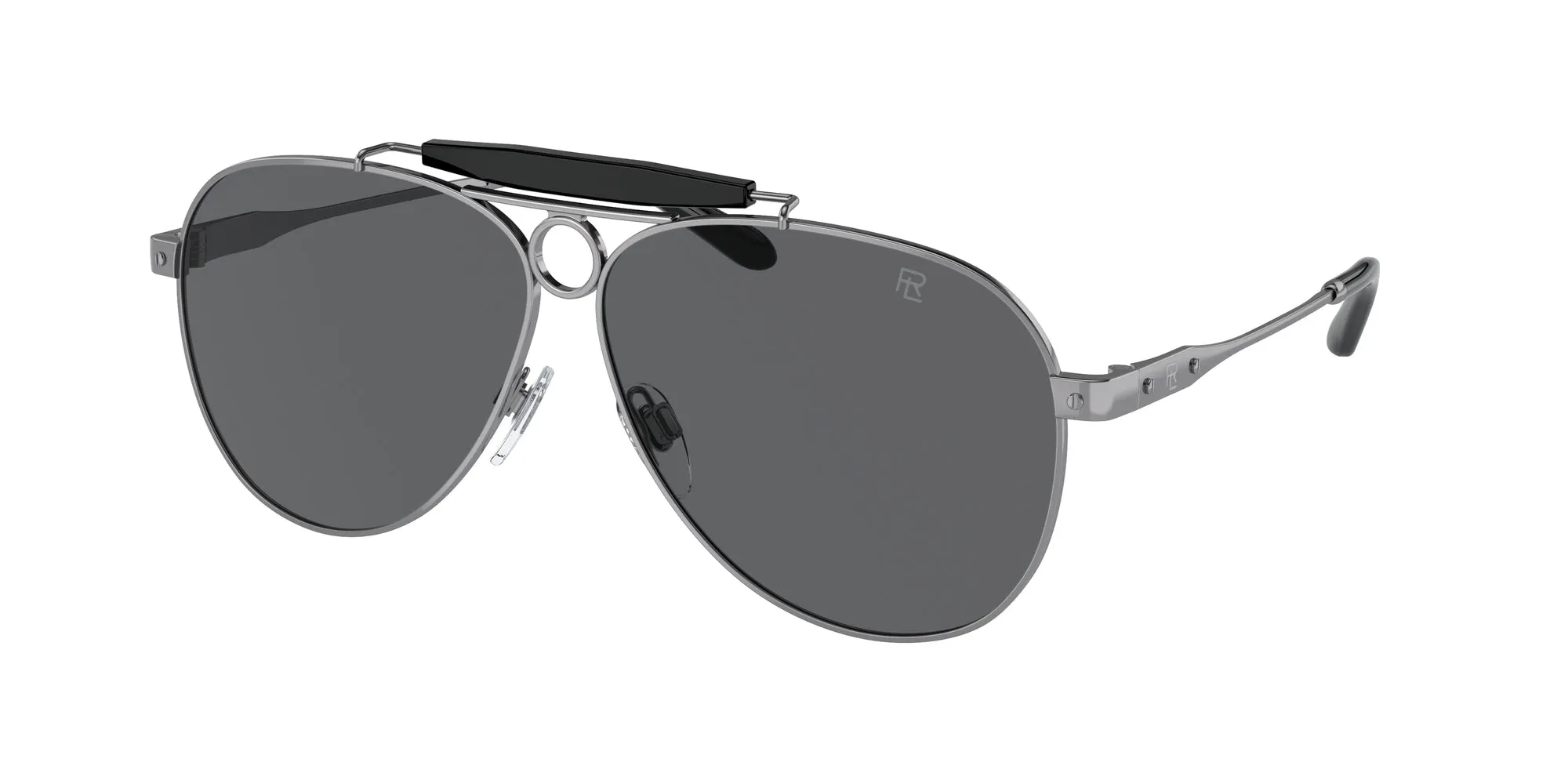 Ralph Lauren RL7078 THE COUNRTYMAN 9002B1 Occhiali da sole Metallo Grigio Grigio Pilot Normale - immagine 1