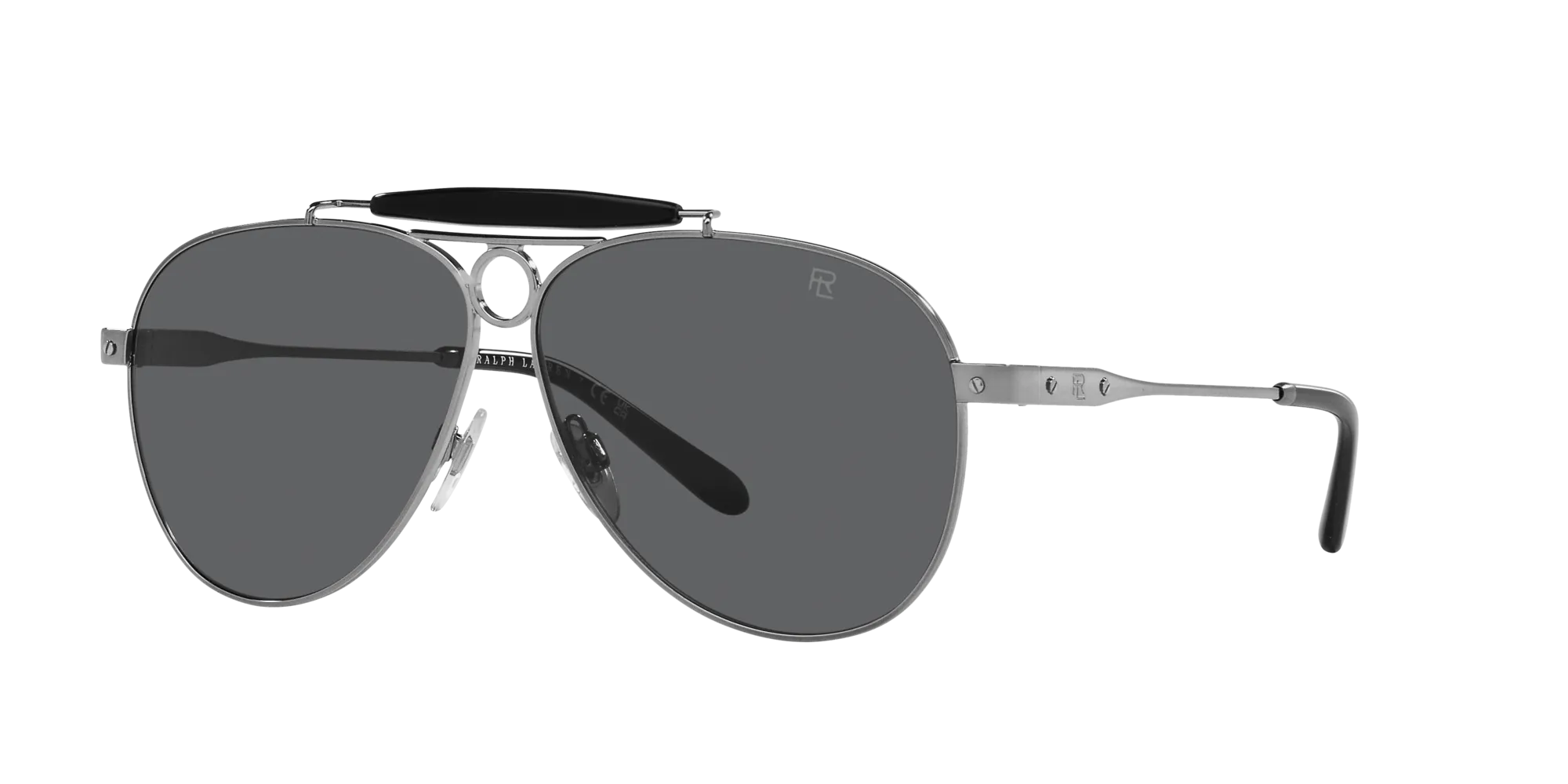 Ralph Lauren RL7078 THE COUNRTYMAN 9002B1 Occhiali da sole Metallo Grigio Grigio Pilot Normale - immagine 3