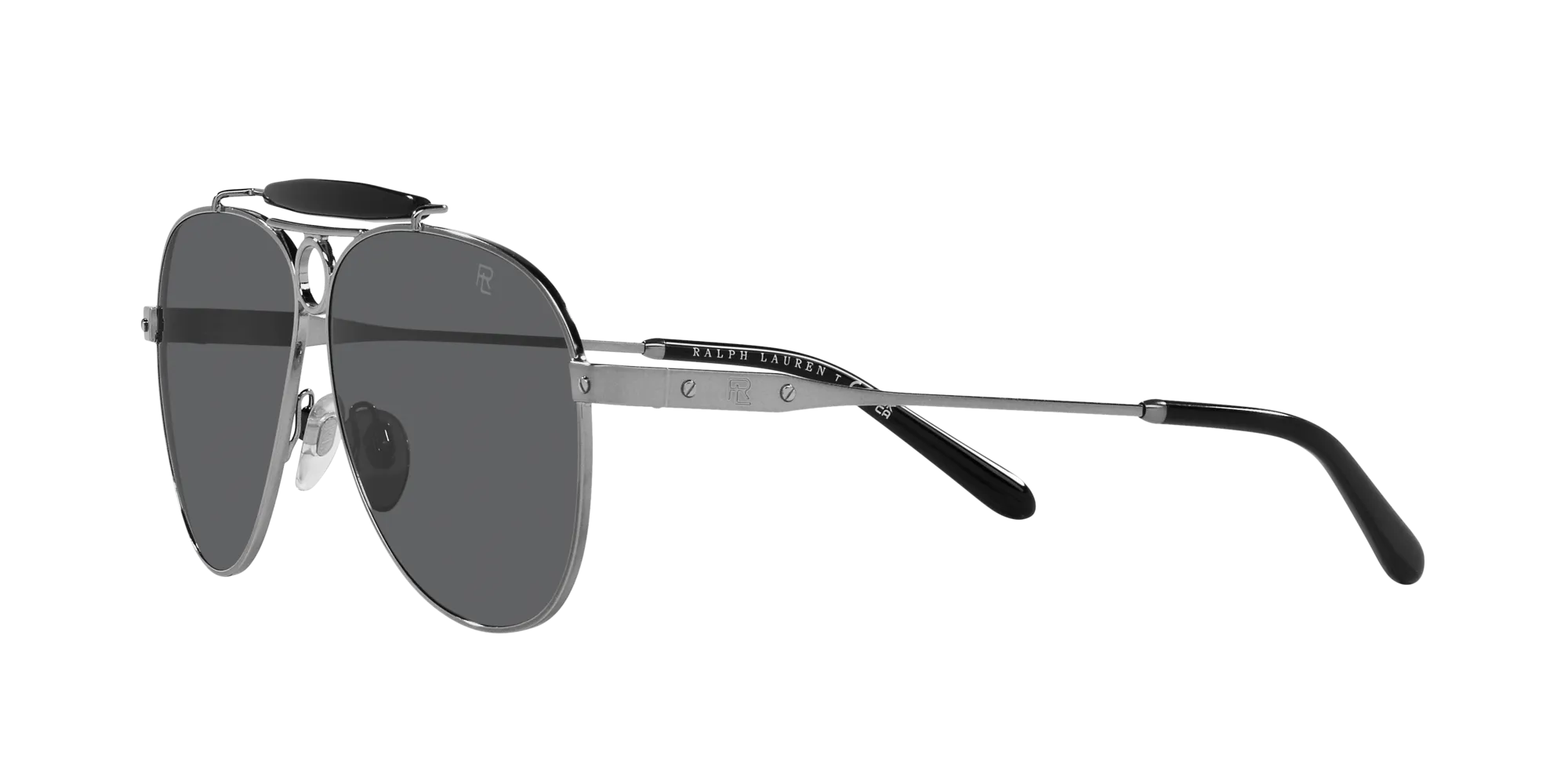 Ralph Lauren RL7078 THE COUNRTYMAN 9002B1 Occhiali da sole Metallo Grigio Grigio Pilot Normale - immagine 4