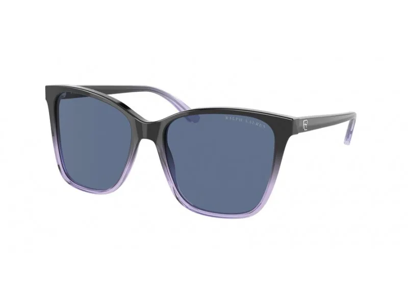 Ralph Lauren RL8201 602180 Occhiali da sole Acetato Nero Blu Pillow Normale - immagine 1