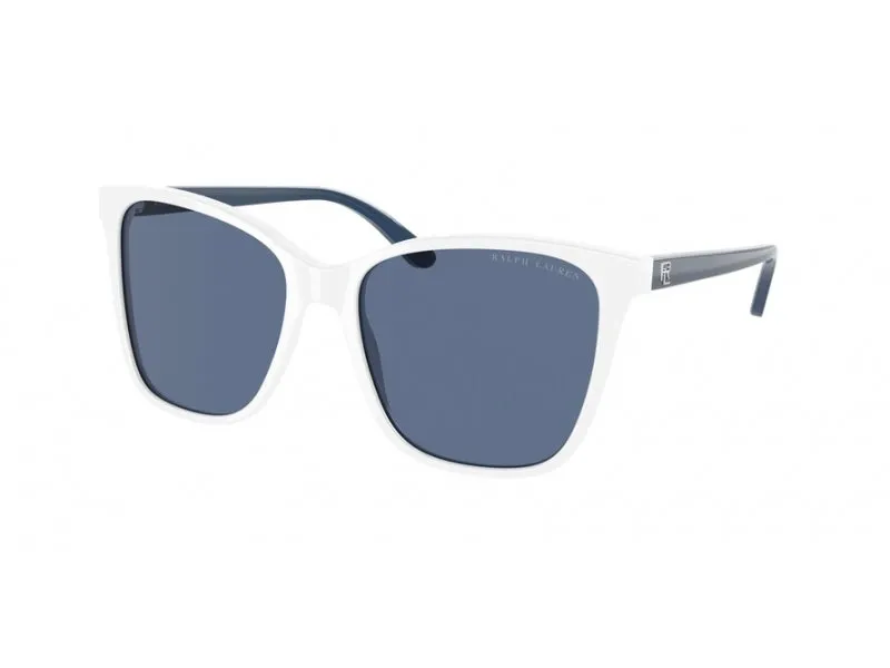 Ralph Lauren RL8201 554480 Occhiali da sole Acetato Bianco Blu Pillow Normale - immagine 1