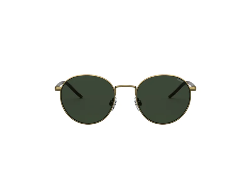 Polo Ralph Lauren PH3133 932471 Occhiali da sole Metallo Marrone Verde Pantos Normale - immagine 2