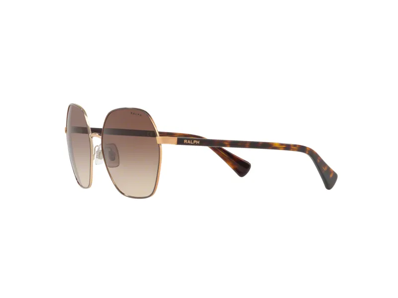 Ralph Lauren RA4124 933813 Occhiali da sole Metallo Marrone Marrone Geometrica Normale Sfumato - immagine 3