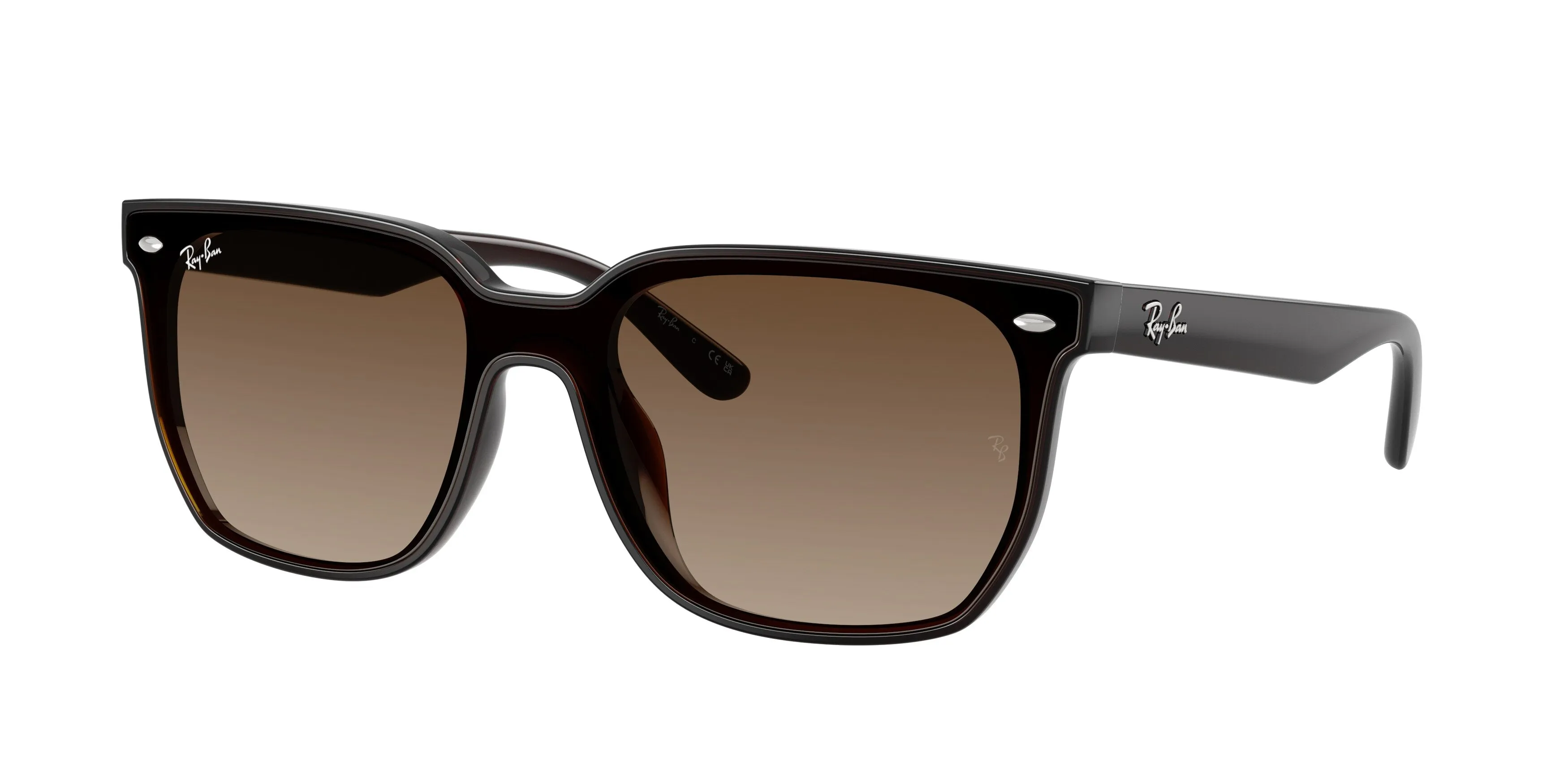 Ray - Ban RB4466D 714/13 Occhiali da sole Nylon Marrone Marrone Squadrata Normale Sfumato - immagine 1
