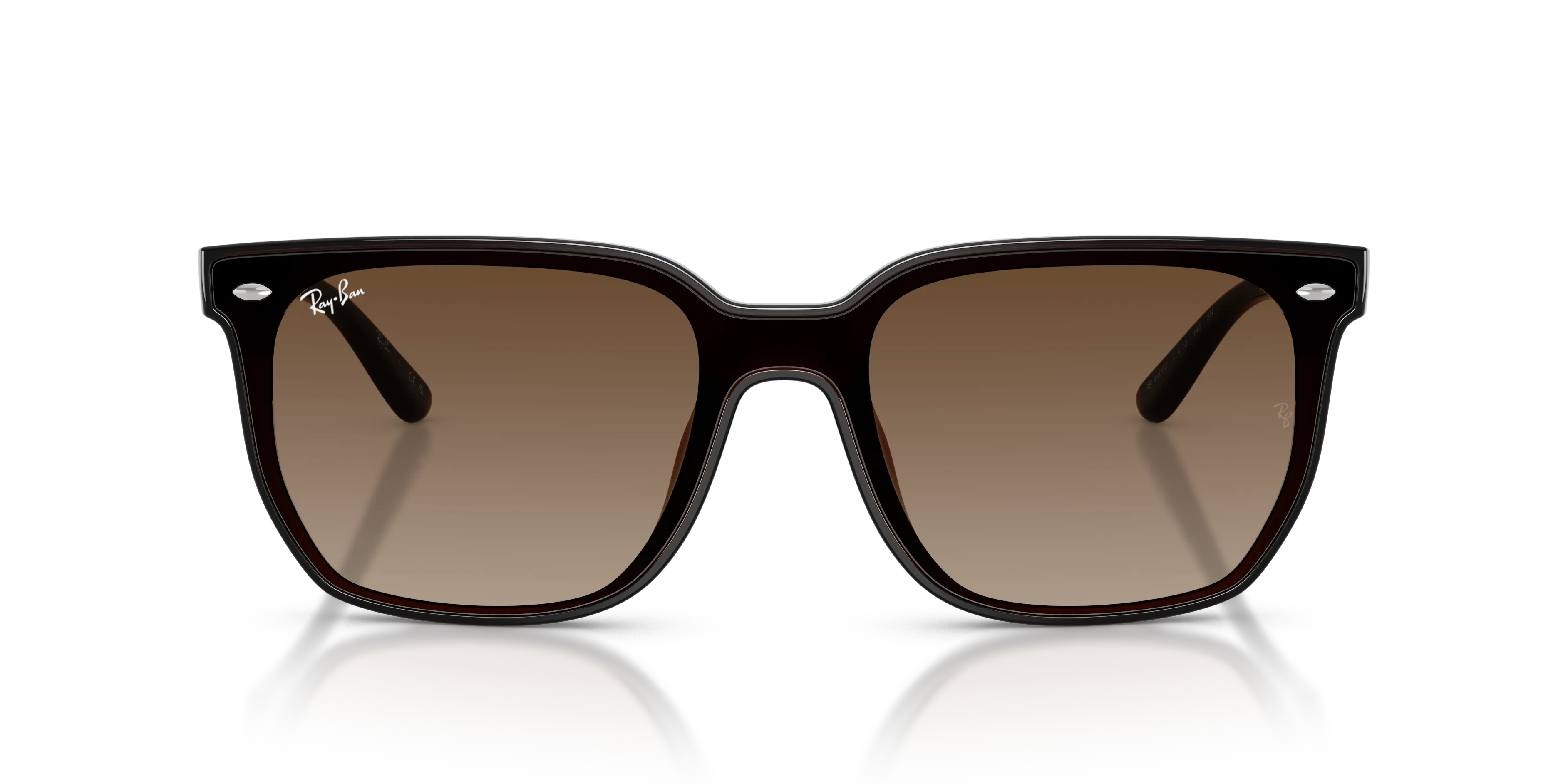 Ray - Ban RB4466D 714/13 Occhiali da sole Nylon Marrone Marrone Squadrata Normale Sfumato - immagine 3