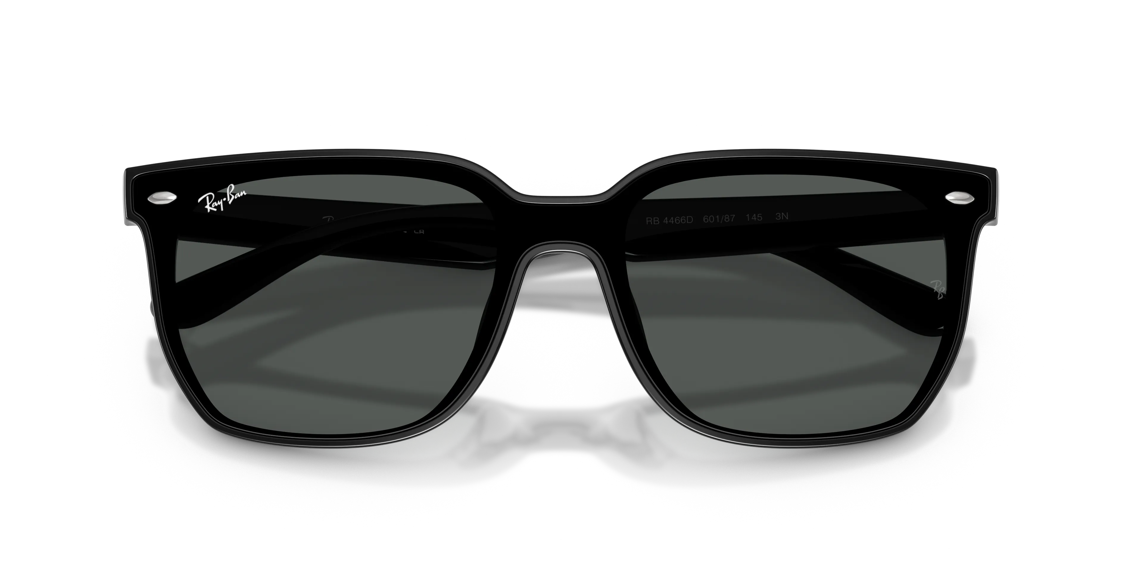 Ray - Ban RB4466D 601/87 Occhiali da sole Nylon Nero Grigio Squadrata Normale - immagine 2
