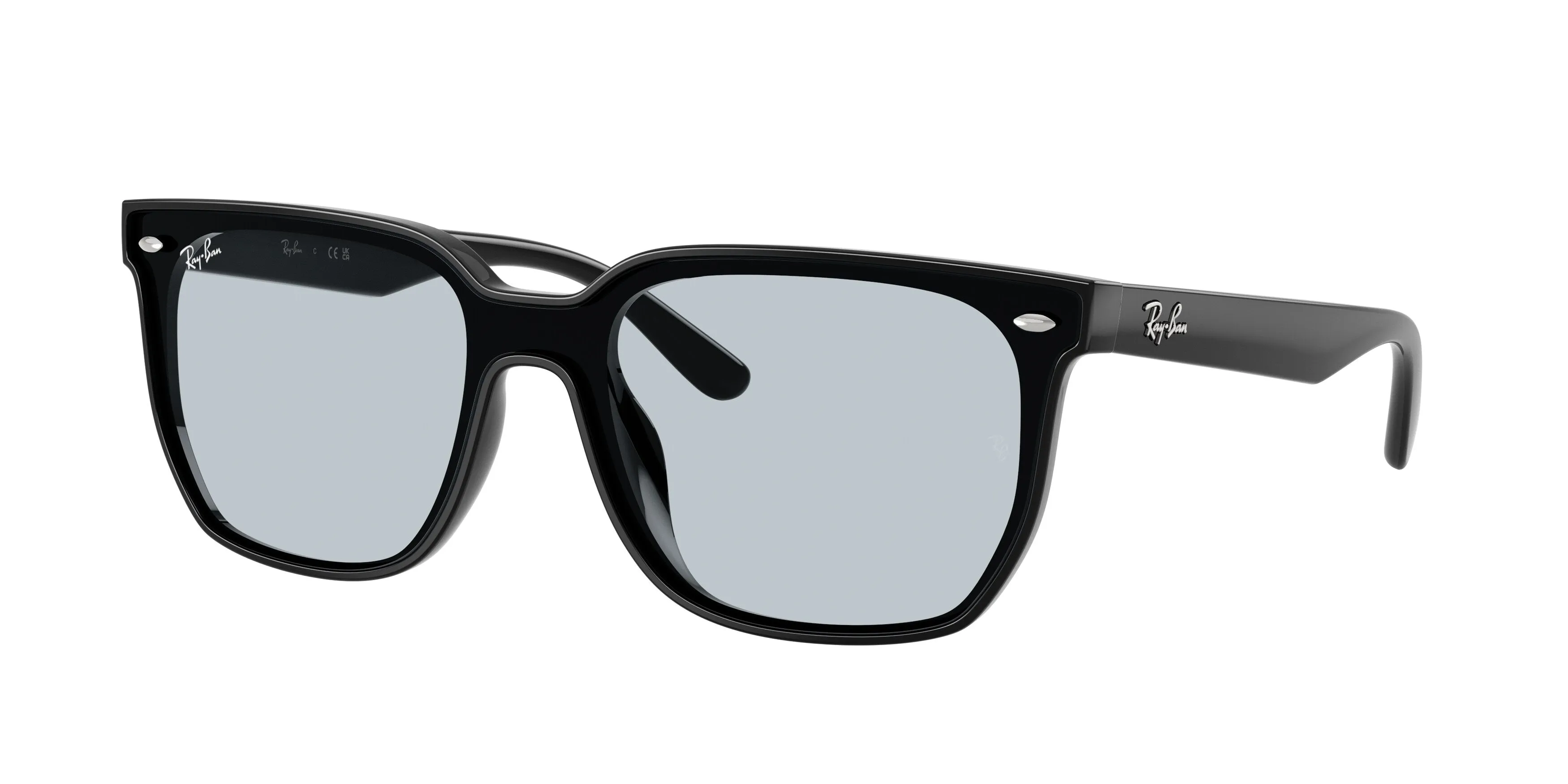 Ray - Ban RB4466D 601/72 Occhiali da sole Nylon Nero Blu Squadrata Normale - immagine 1