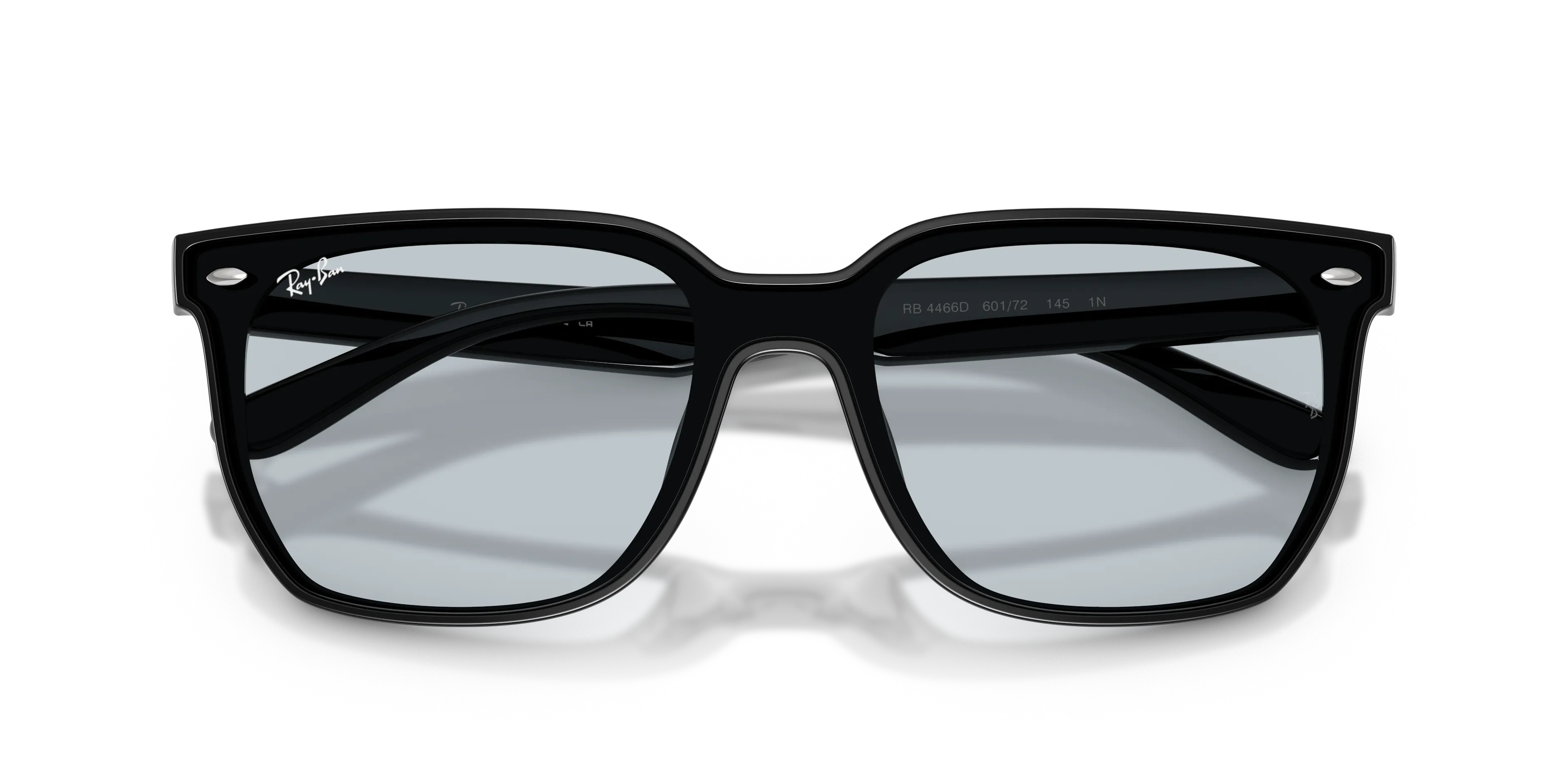 Ray - Ban RB4466D 601/72 Occhiali da sole Nylon Nero Blu Squadrata Normale - immagine 2