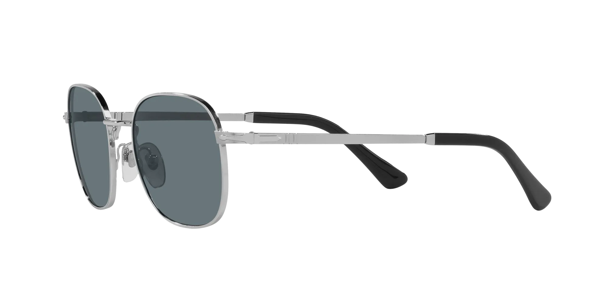 Persol PO1009S 518/3R Occhiali da sole Metallo Argento Blu Pillow Polarizzata - immagine 4