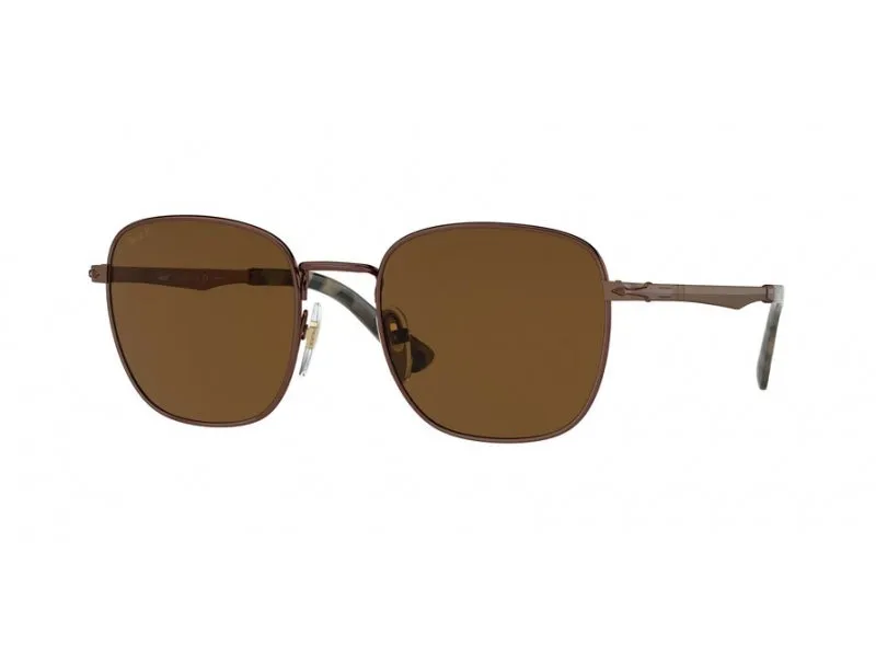 Persol PO2497S 114857 Occhiali da sole Metallo Marrone Marrone Squadrata Polarizzata - immagine 1