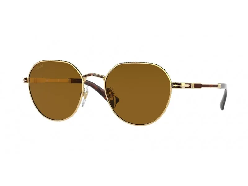 Persol PO2486S 110933 Occhiali da sole Metallo Oro Marrone Squadrata Normale - immagine 1