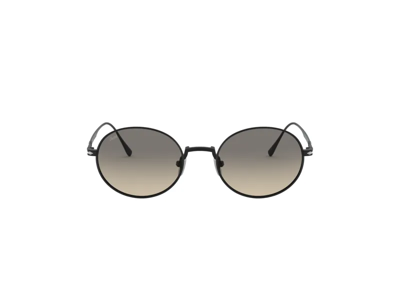 Persol PO5001ST 800432 Occhiali da sole Titanio Nero Grigio Rotonda Normale - immagine 2