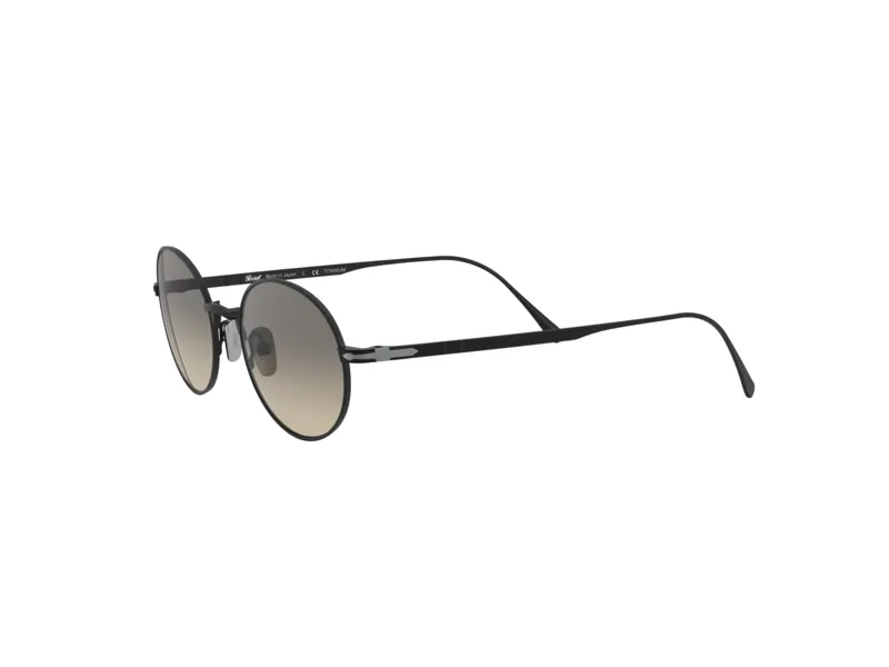 Persol PO5001ST 800432 Occhiali da sole Titanio Nero Grigio Rotonda Normale - immagine 3