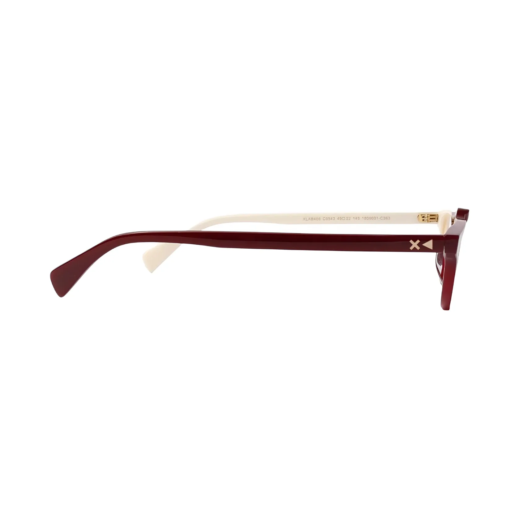 XLAB Lesina Occhiali da sole Acetato Bordeaux Marrone Geometrica Polarizzata - immagine 3