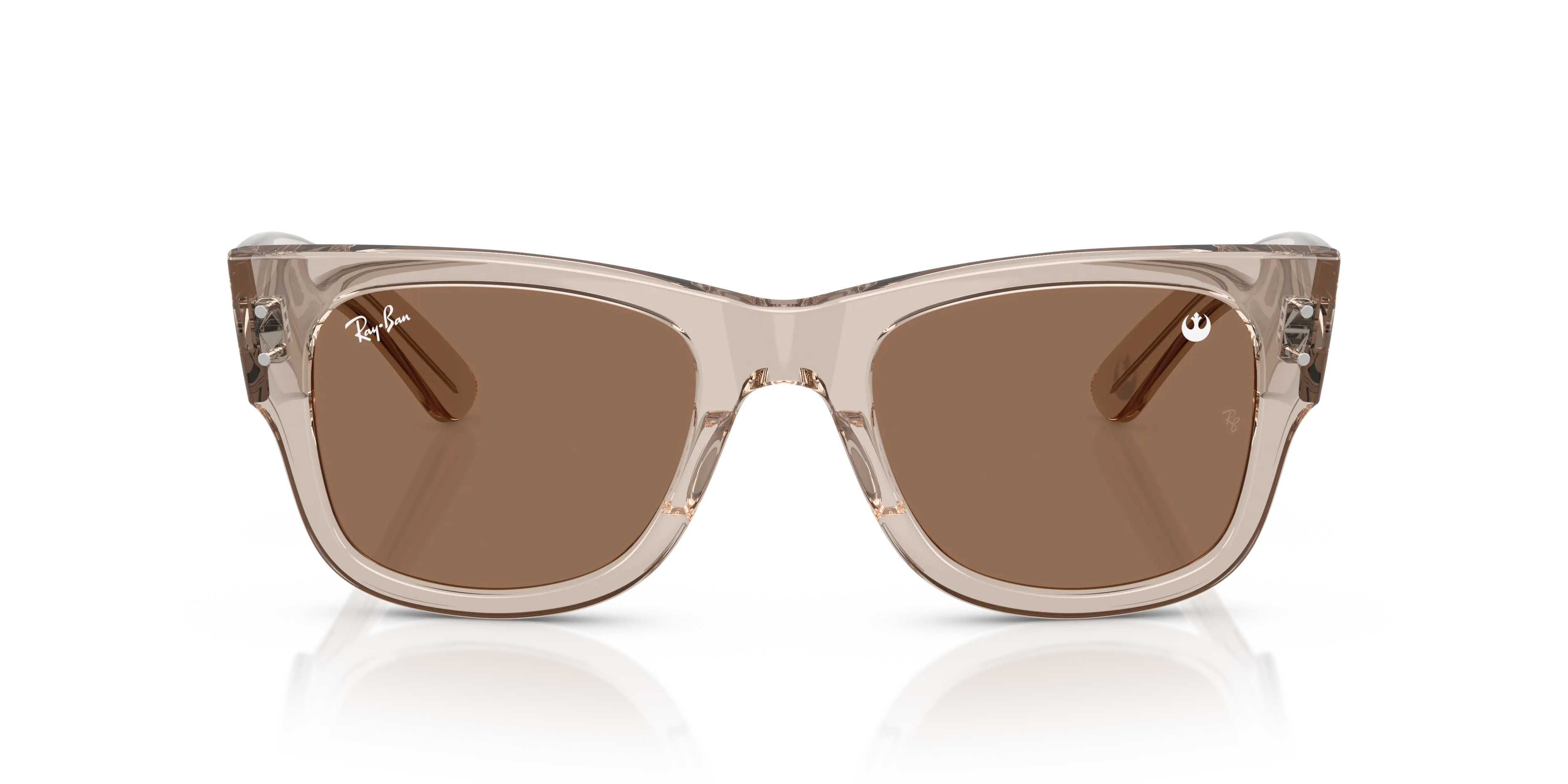 Ray - Ban RB0840S MEGA WAYFARER 68701A Occhiali da sole Acetato Marrone Marrone Squadrata Normale - immagine 3