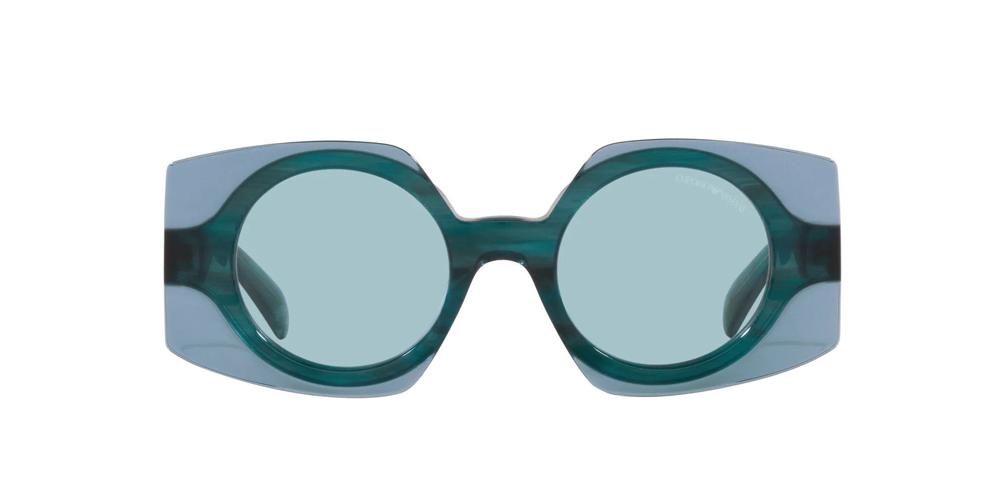 Emporio Armani EA4207 603180 Occhiali da sole Acetato Blu Blu Squadrata Normale - immagine 2