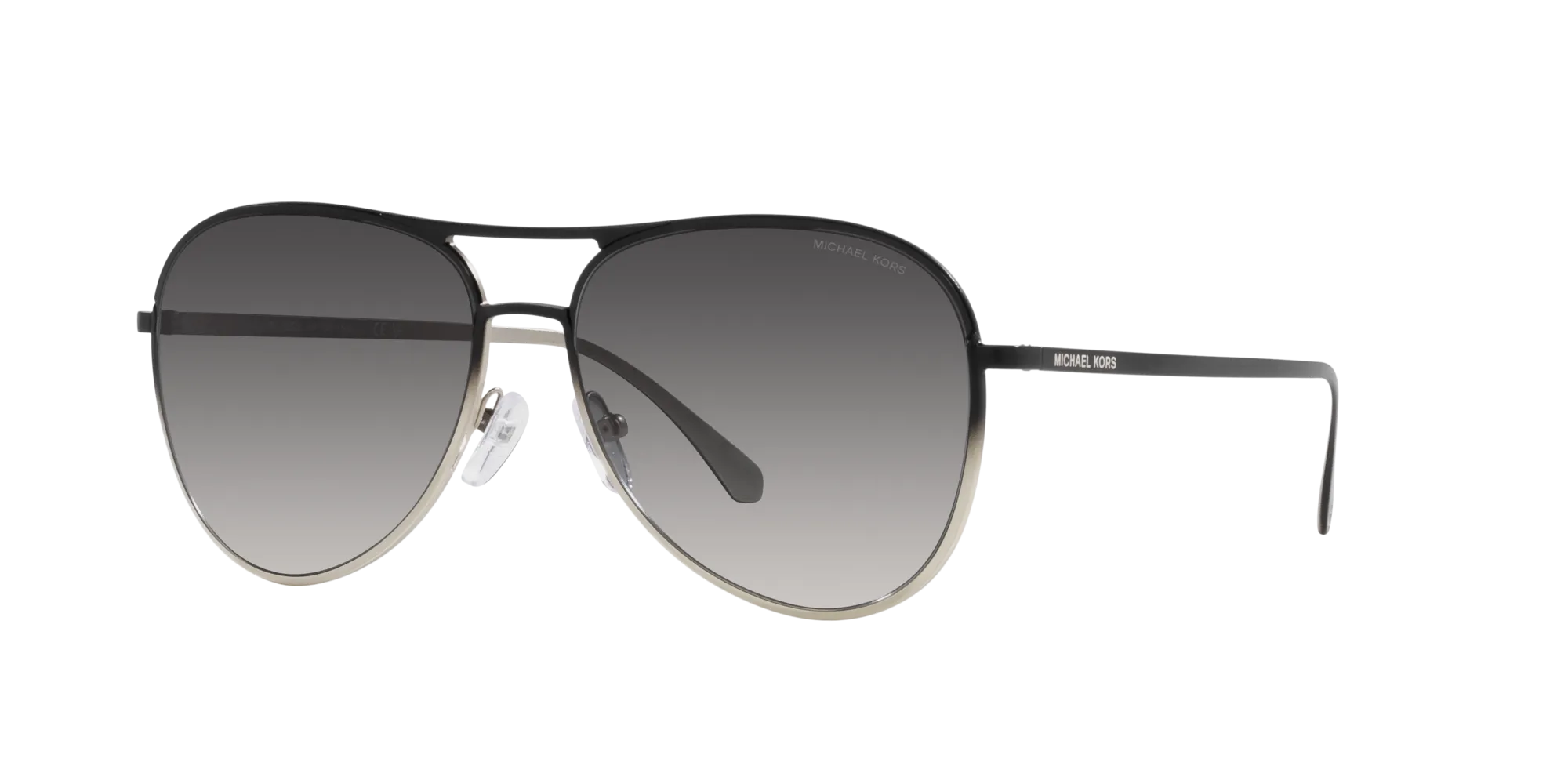 Michael Kors MK1089 KONA 100186 Occhiali da sole Metallo Nero Grigio Pilot Normale Sfumato - immagine 3
