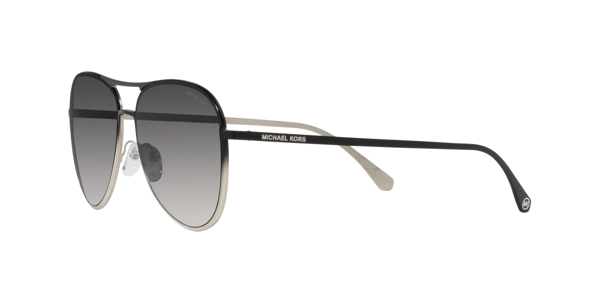 Michael Kors MK1089 KONA 100186 Occhiali da sole Metallo Nero Grigio Pilot Normale Sfumato - immagine 4