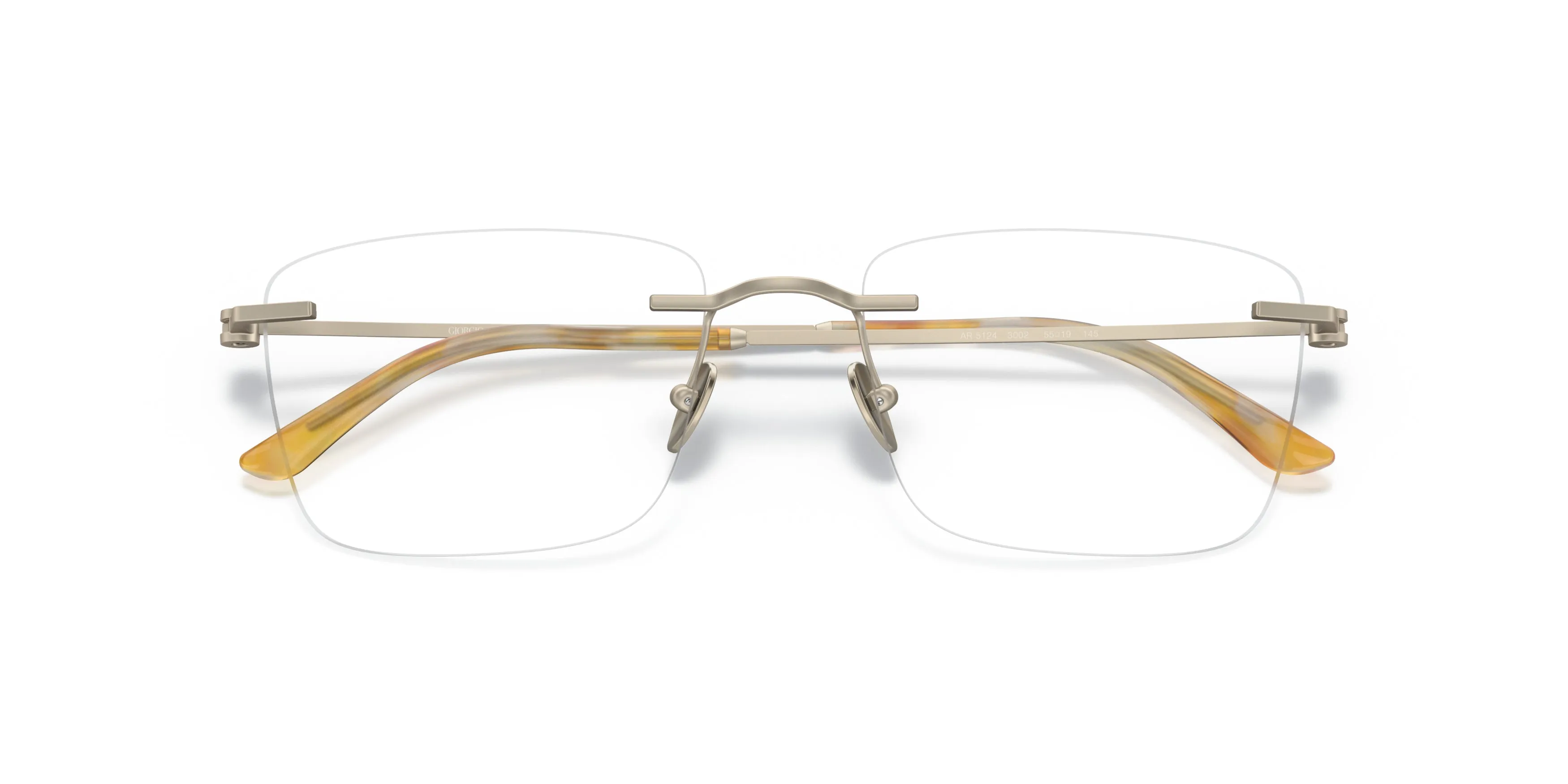 Giorgio Armani AR5124 3002 Montature da vista Metallo Oro Squadrata Normale - immagine 2