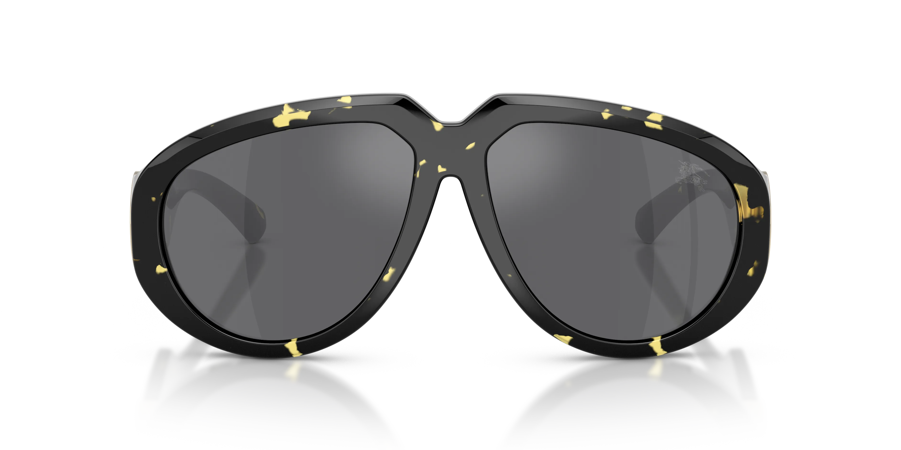 Burberry BE4479U 41066G Occhiali da sole Iniettato Tartaruga Grigio Pilot Specchiate - immagine 3