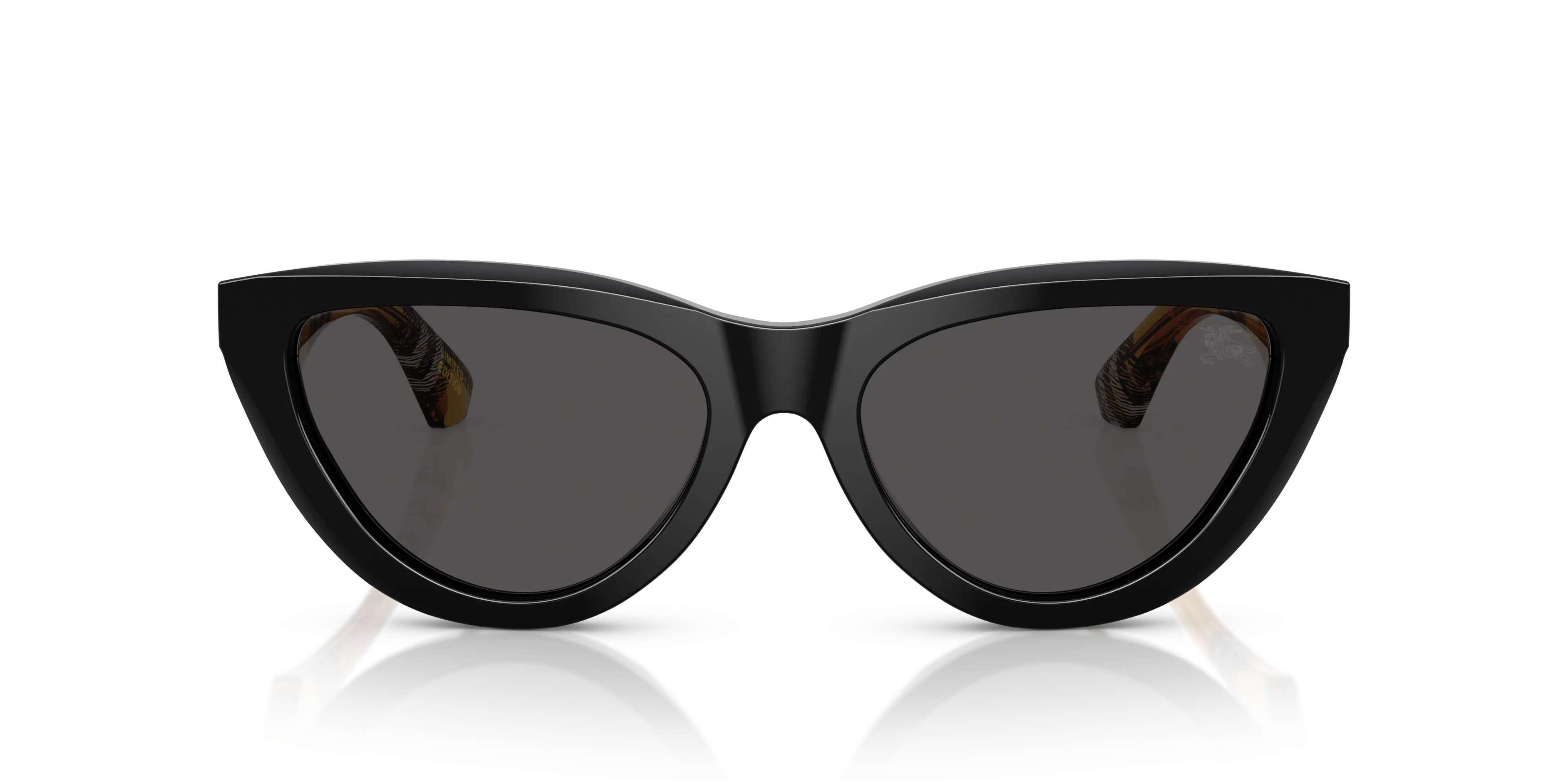 Burberry BE4436U 418887 Occhiali da sole Acetato Nero Grigio Cat Eye Normale - immagine 3