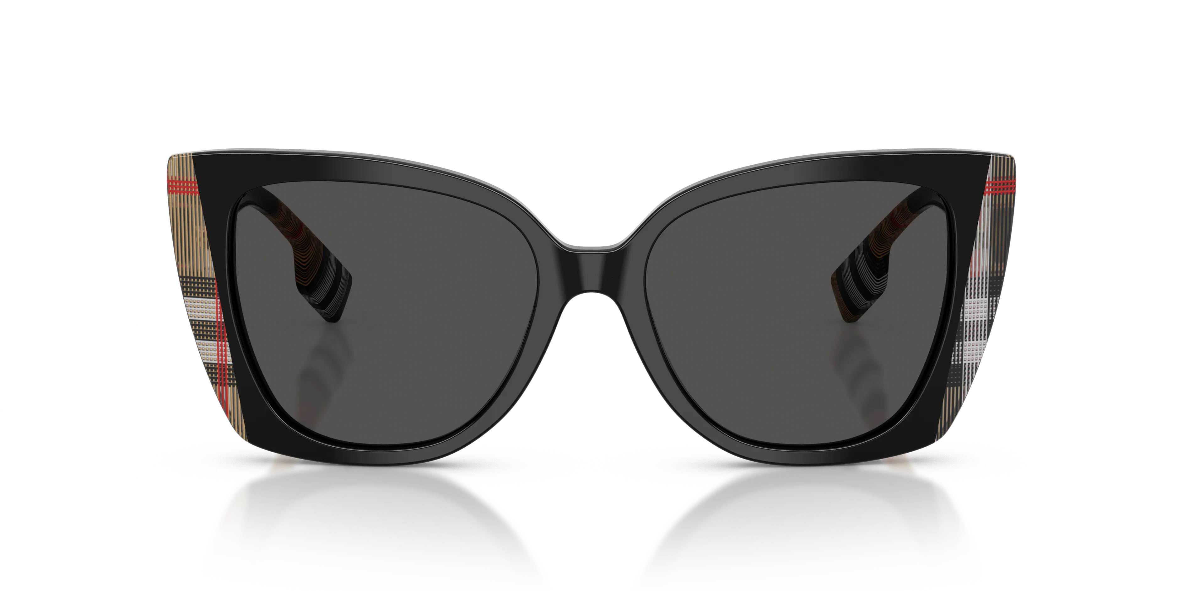 Burberry BE4393 MERYL 405587 Occhiali da sole Acetato Nero Grigio Cat Eye Normale - immagine 3