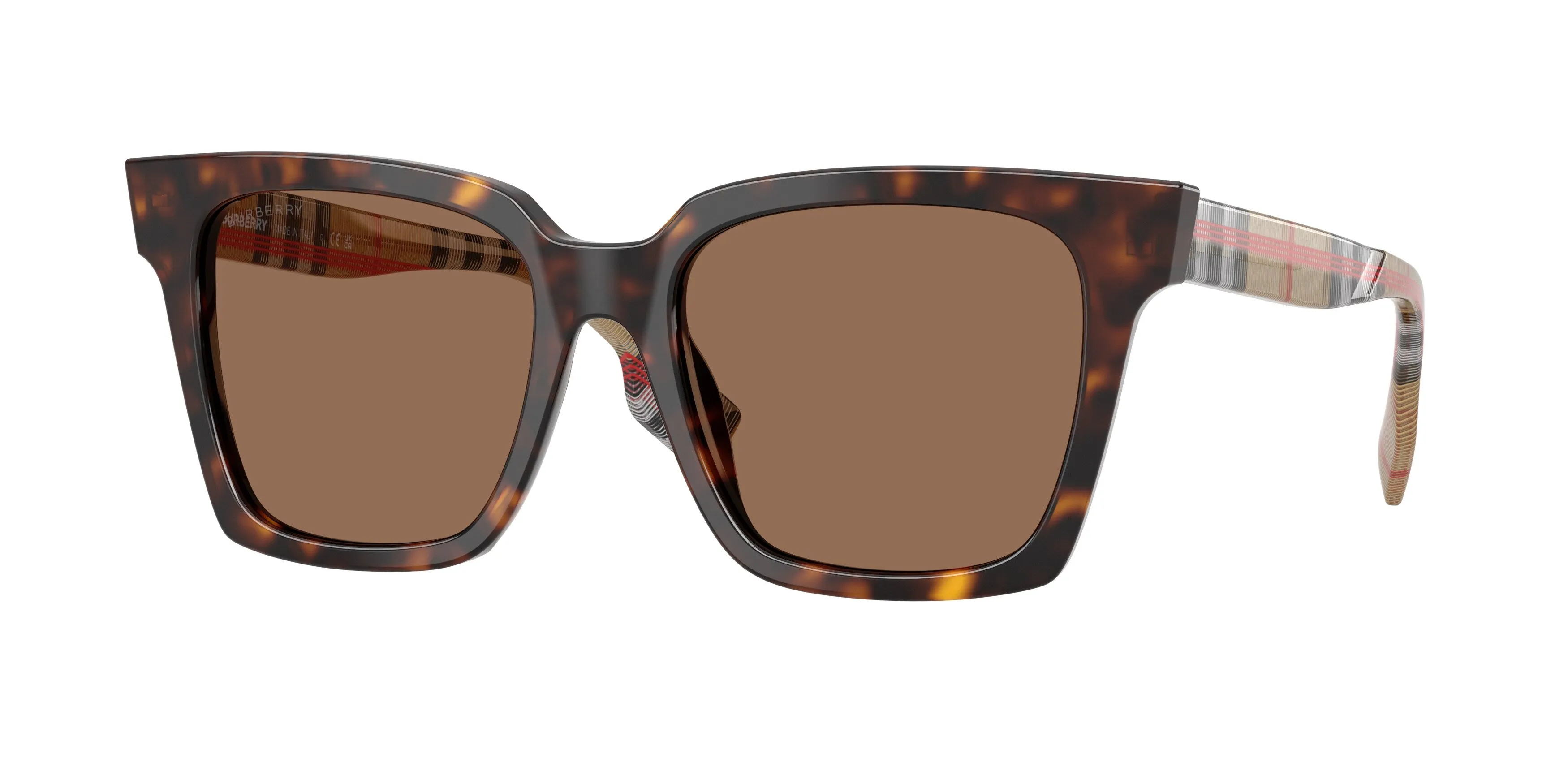 Burberry BE4335 MAPLE 390373 Occhiali da sole Acetato Marrone Marrone Squadrata Normale - immagine 1