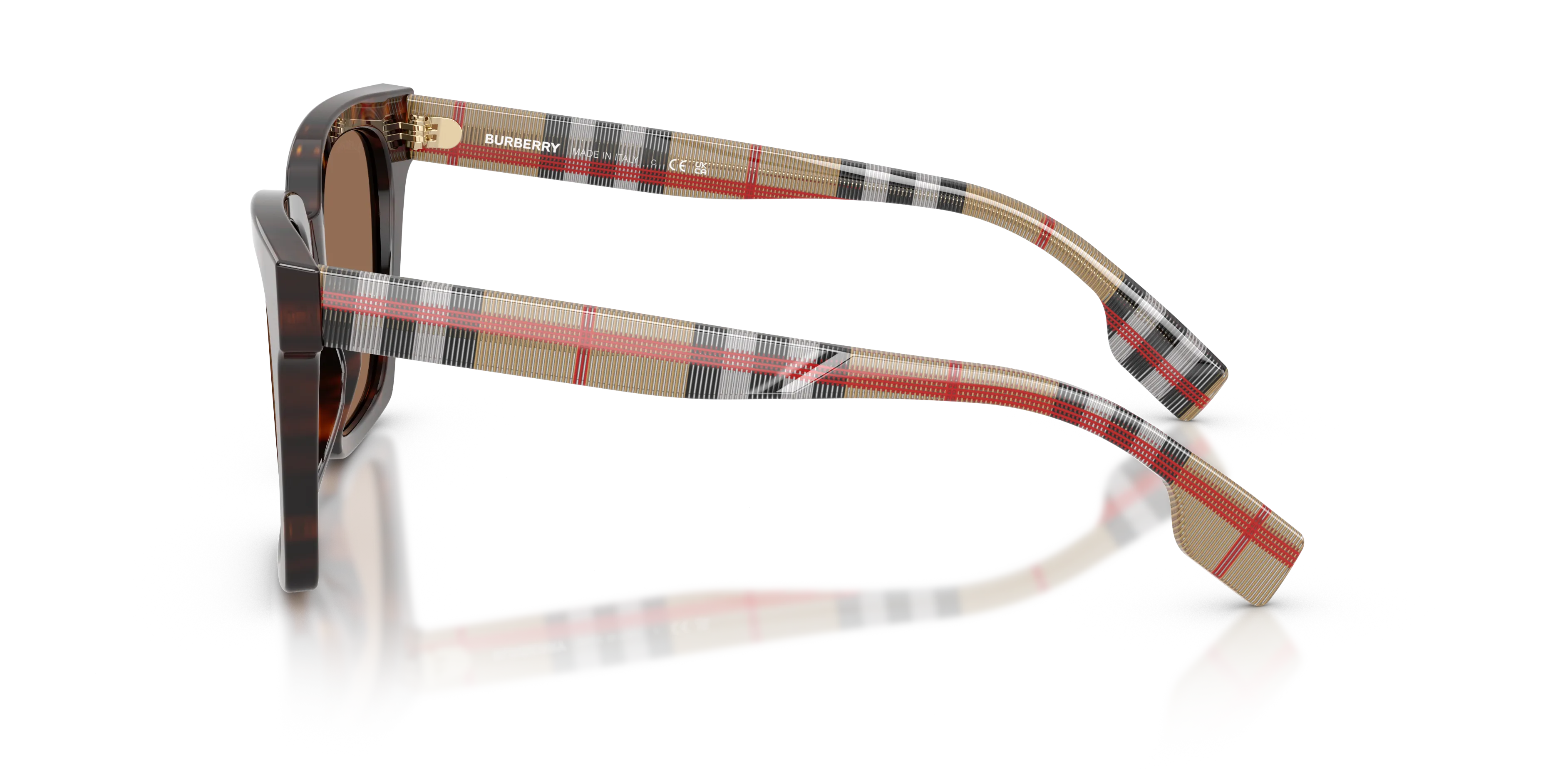 Burberry BE4335 MAPLE 390373 Occhiali da sole Acetato Marrone Marrone Squadrata Normale - immagine 4