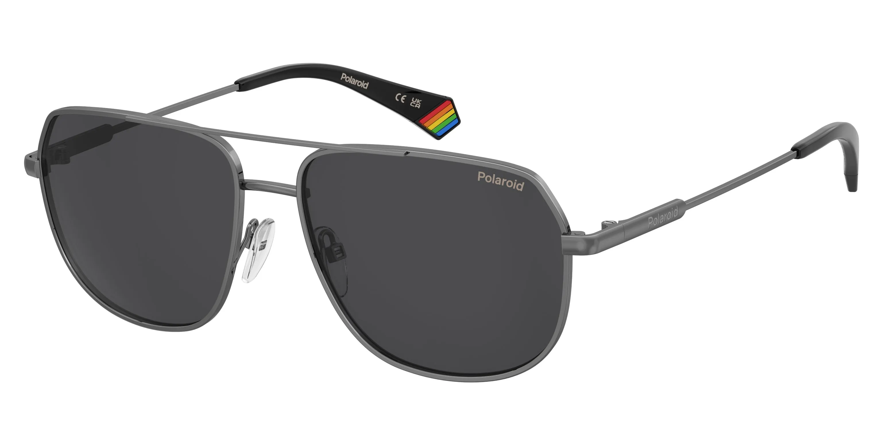 Polaroid PLD 6195/S/XN KJ1/M9 Occhiali da sole Metallo Rutenio Grigio Pilot Polarizzata - immagine 1