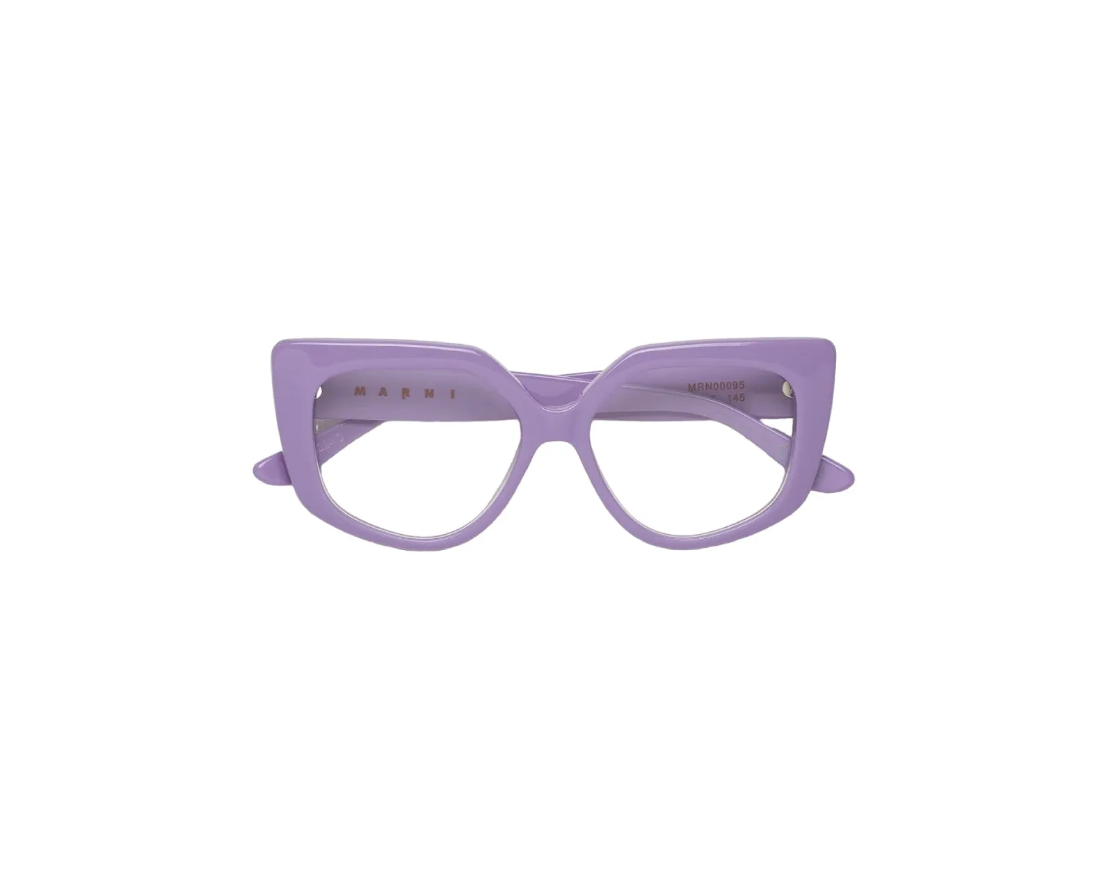 Marni LDO Zvier Violet Montature da vista Acetato Viola Geometrica - immagine 2