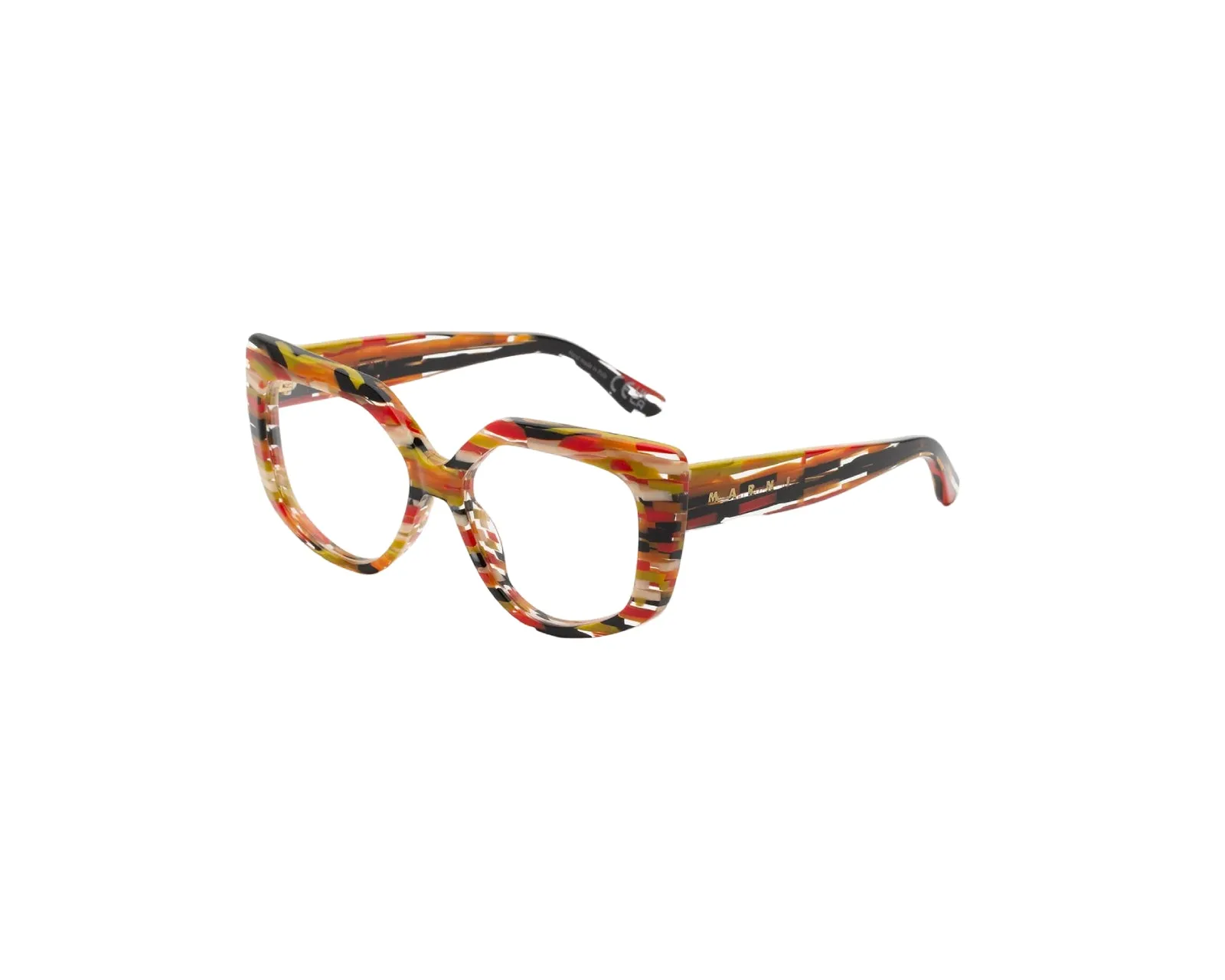 Marni 7VW Zvier Stripes Montature da vista Acetato Fantasia Geometrica - immagine 1