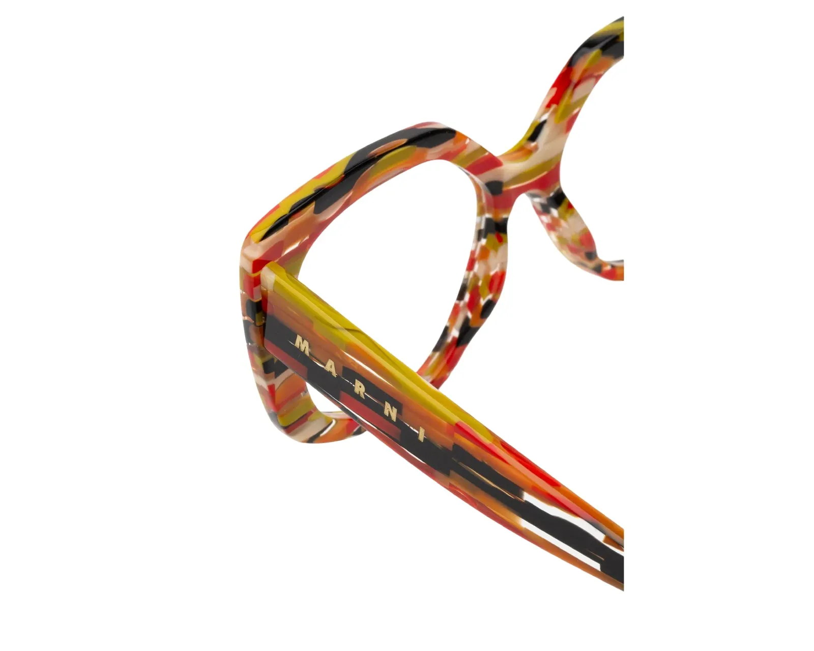 Marni 7VW Zvier Stripes Montature da vista Acetato Fantasia Geometrica - immagine 3