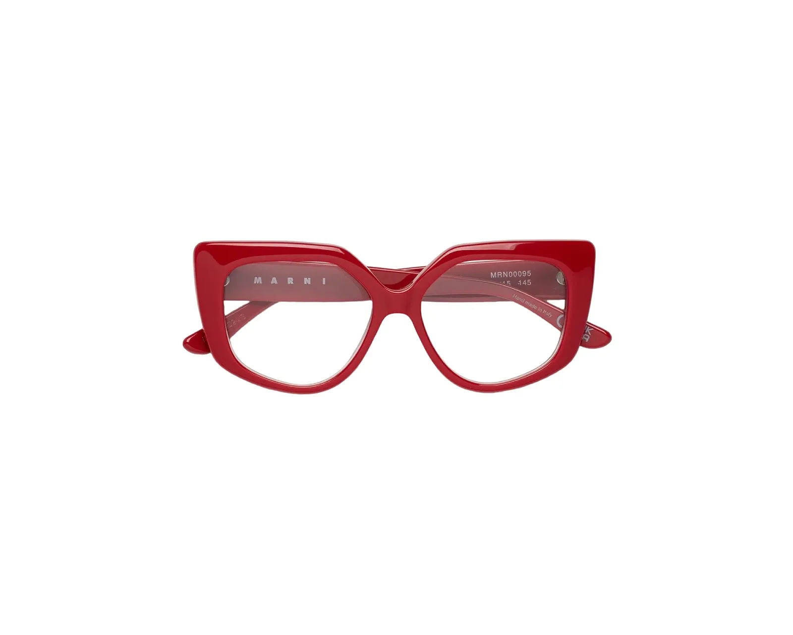 Marni FWY Zvier Red Montature da vista Acetato Rosso Geometrica - immagine 2