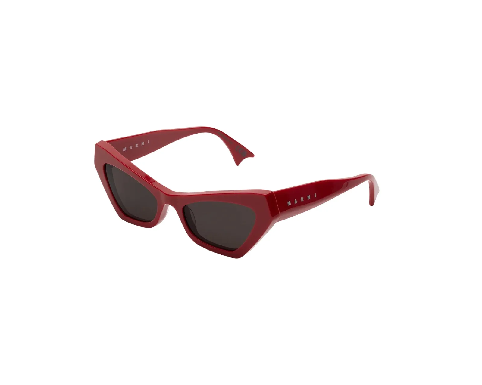 Marni 8AF Zelaryth Red Occhiali da sole Acetato Rosso Nero Geometrica - immagine 1