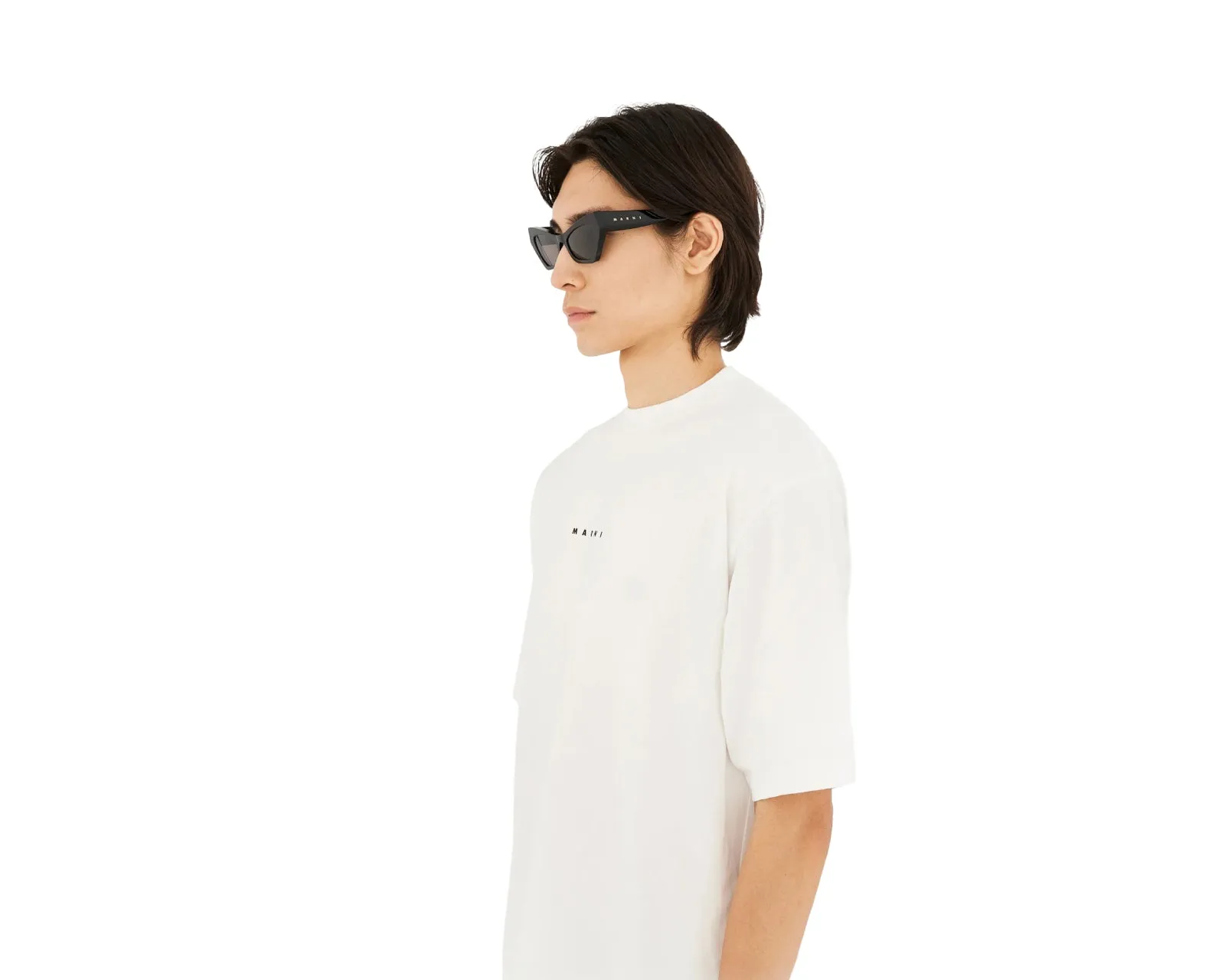 Marni DYB Zelaryth Black Occhiali da sole Acetato Nero Nero Geometrica - immagine 4