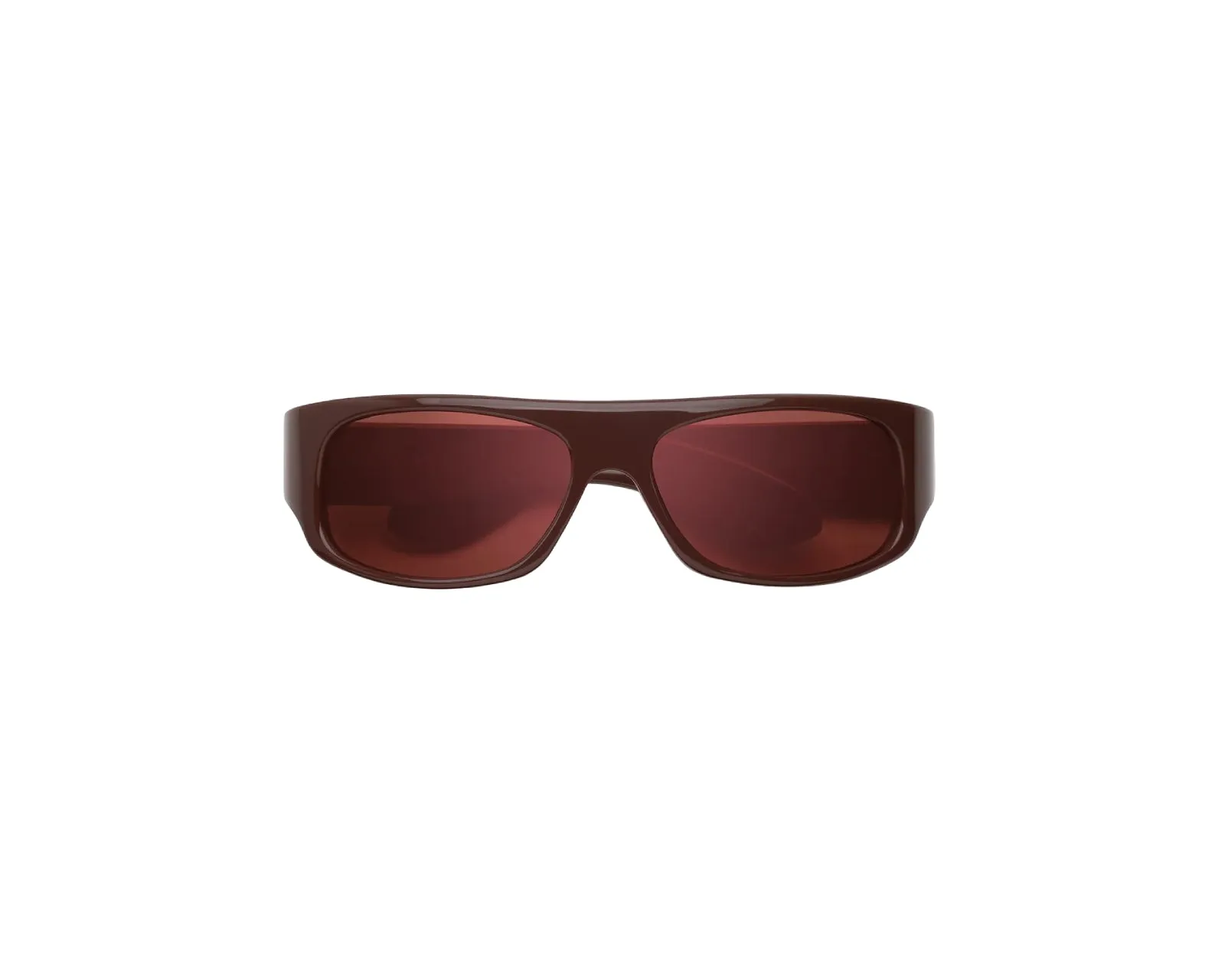 Marni QQ4 Uailus Brown Occhiali da sole Acetato Marrone Bordeaux Avvolgente - immagine 2